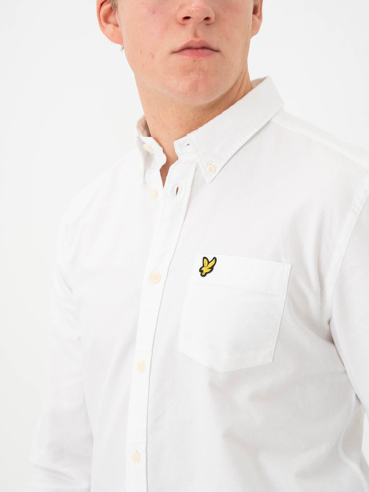 Lyle & Scott Plain Oxford Shirt 626 White