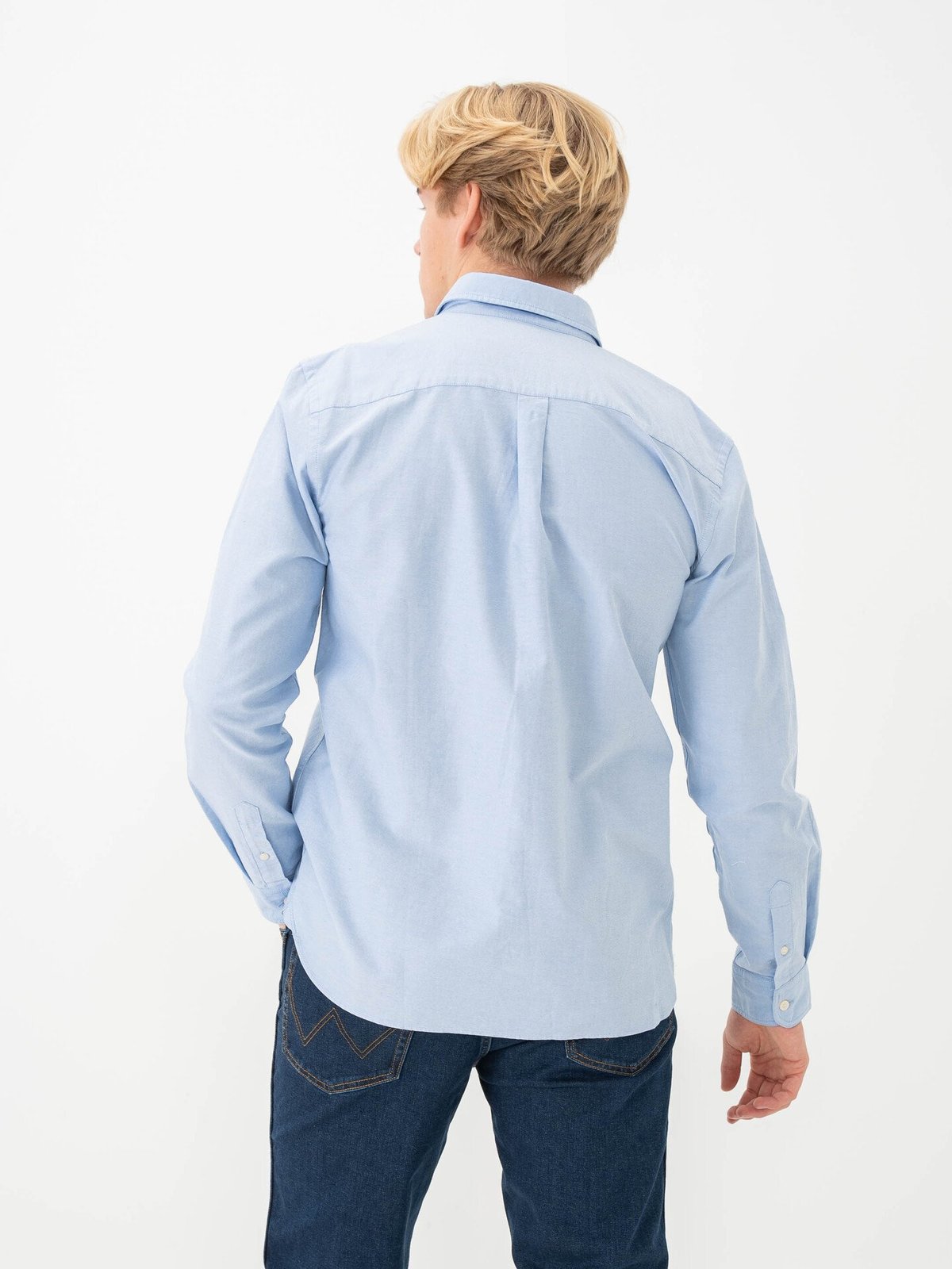 Lyle & Scott Plain Oxford Shirt X41 Riviera