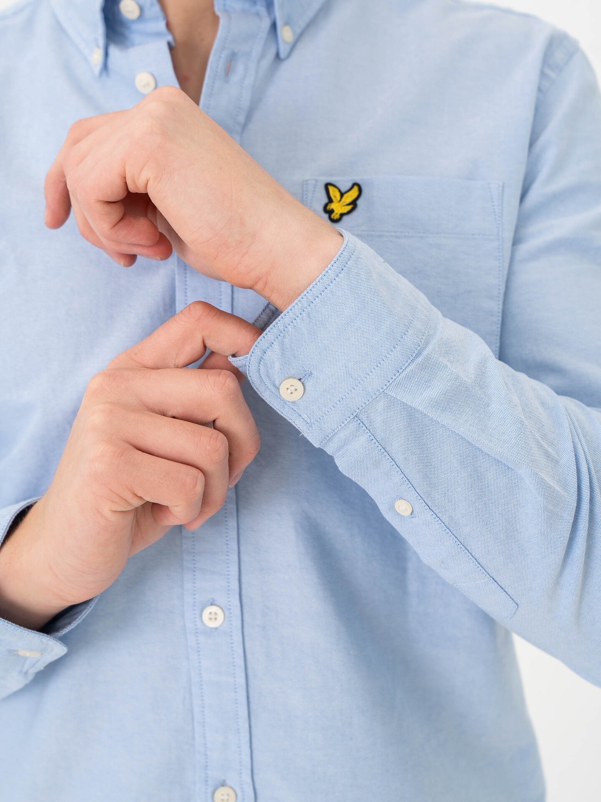 Lyle & Scott Plain Oxford Shirt X41 Riviera