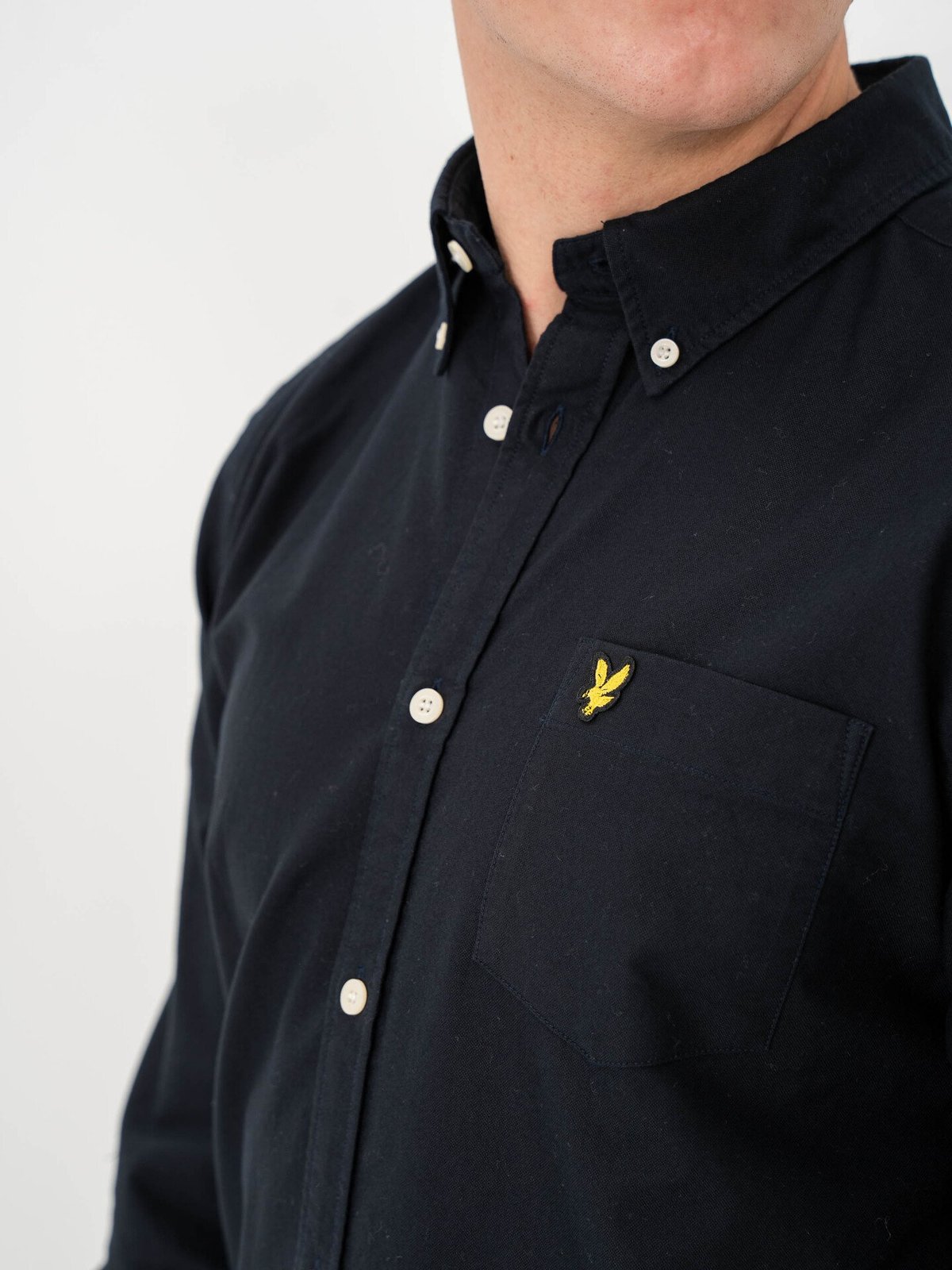 Lyle & Scott Plain Oxford Shirt Z271 Dark Navy
