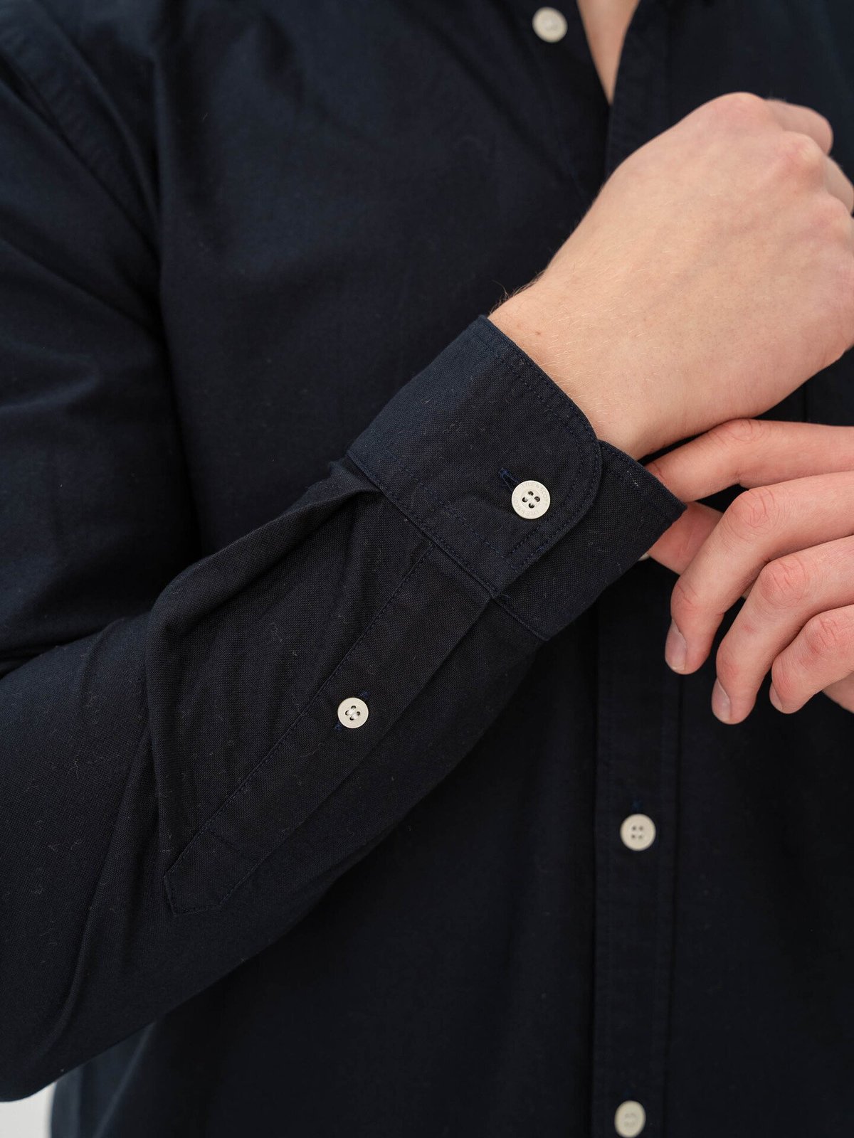 Lyle & Scott Plain Oxford Shirt Z271 Dark Navy