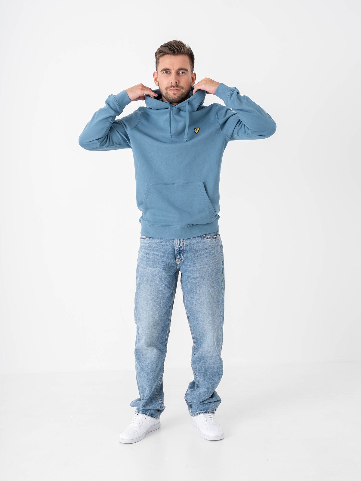 Lyle & Scott Pullover Hoodie Ocean Sky