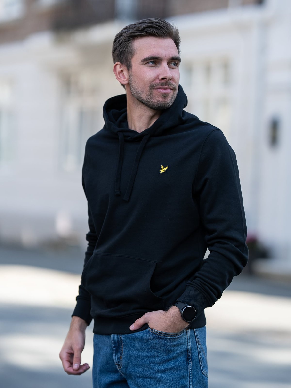 Lyle & Scott Pullover Hoodie Jet Black