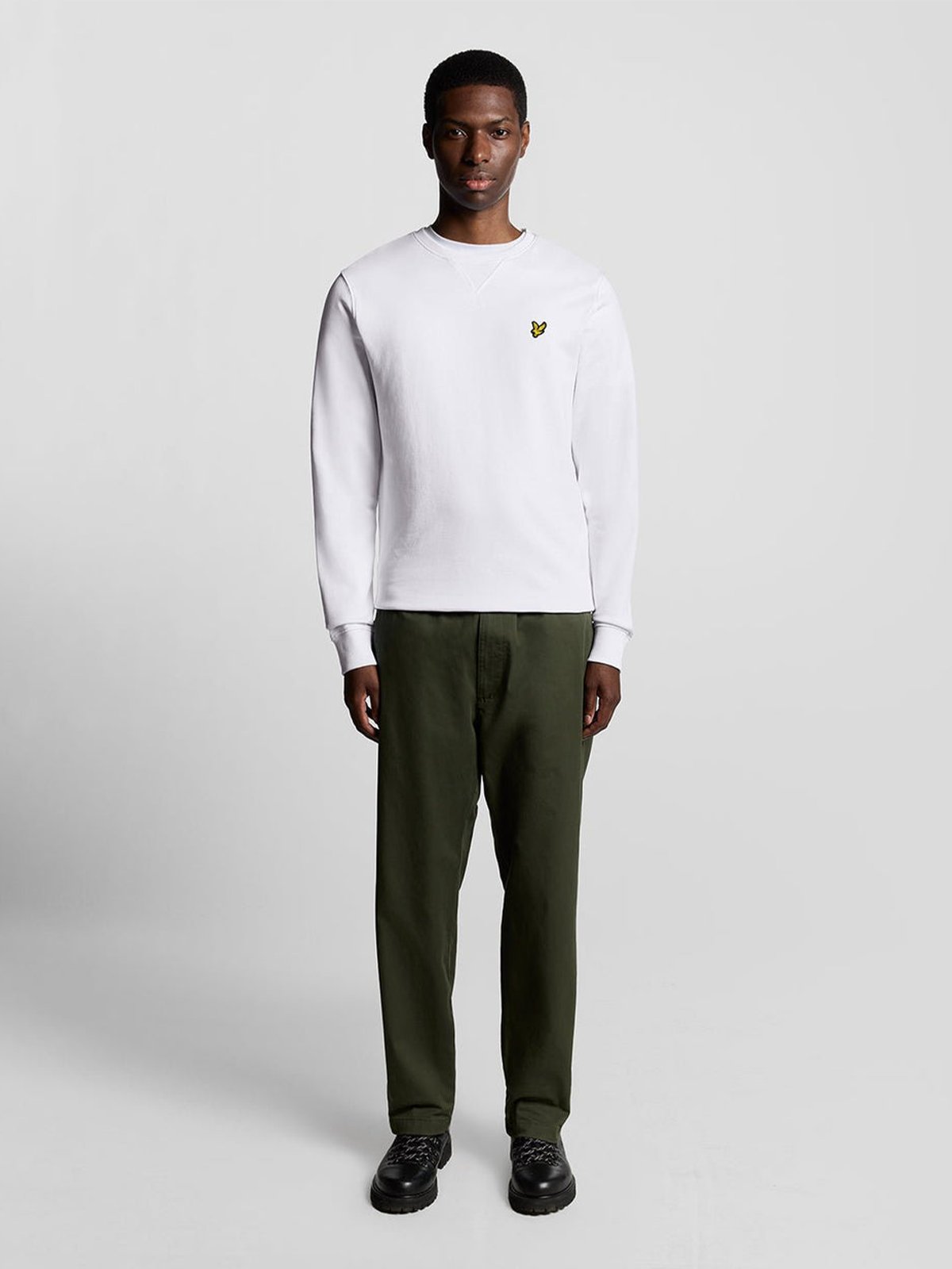 Lyle & Scott Crew Neck Sweatshirt White