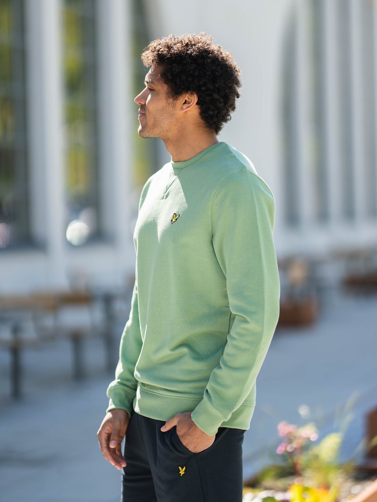 Lyle & Scott Crew Neck Sweatshirt Smoke Green