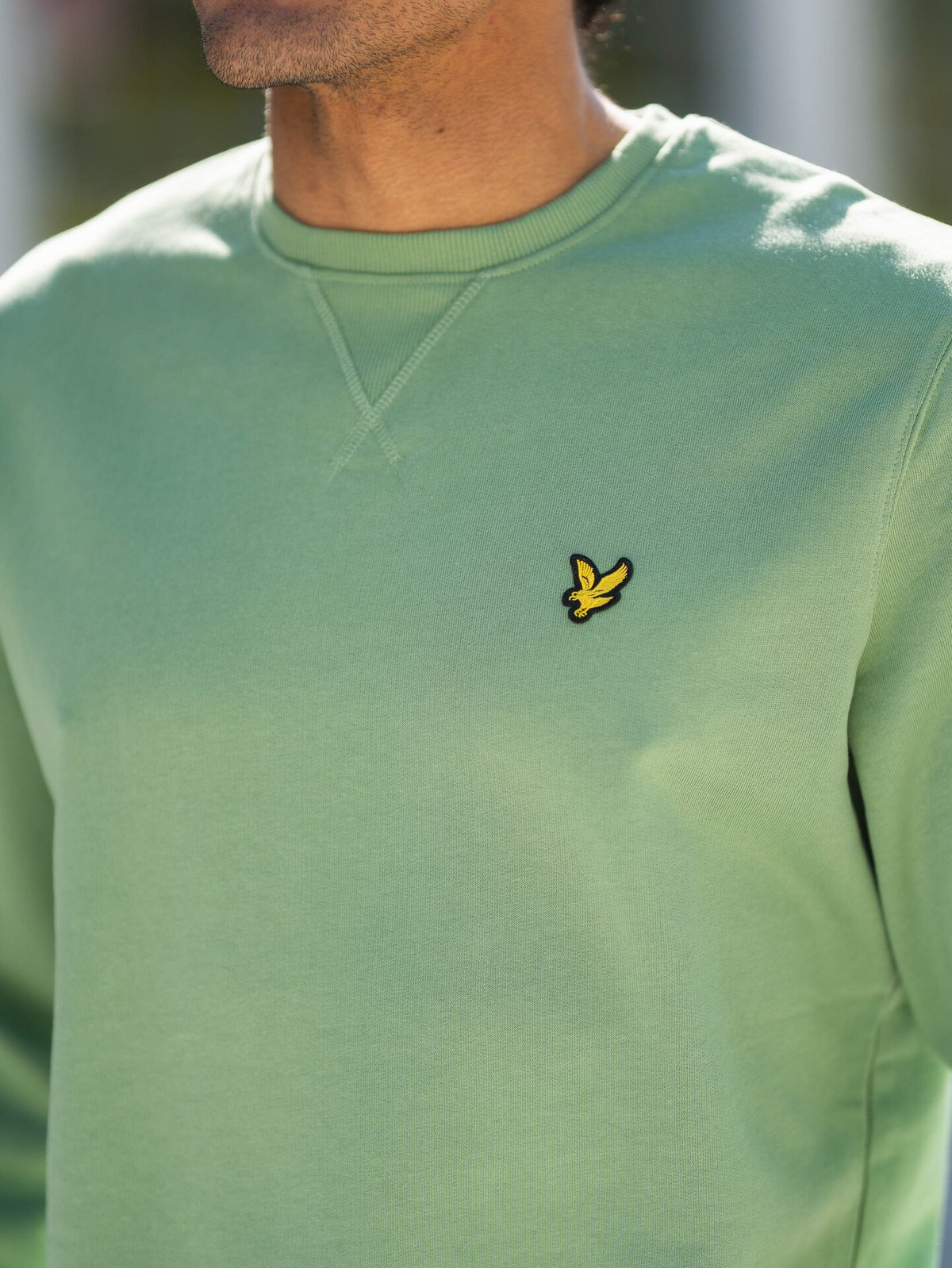 Lyle & Scott Crew Neck Sweatshirt Smoke Green