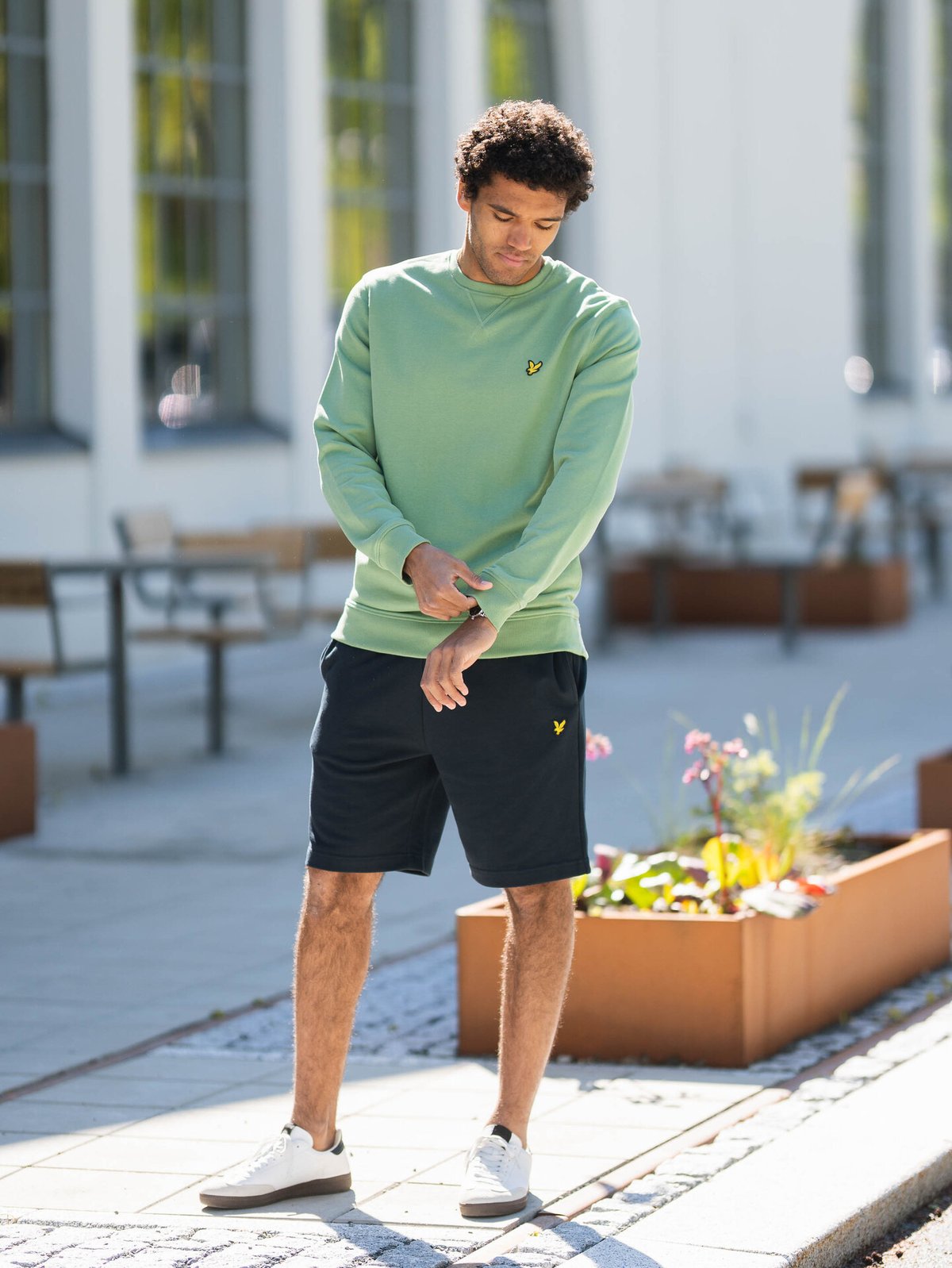 Lyle & Scott Crew Neck Sweatshirt Smoke Green