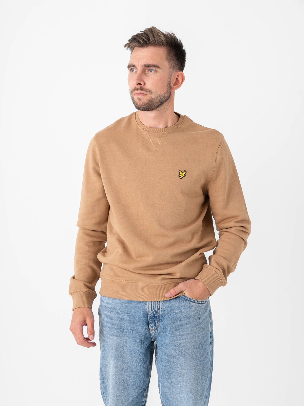 Lyle & Scott Crew Neck Sweatshirt Tigers Eye
