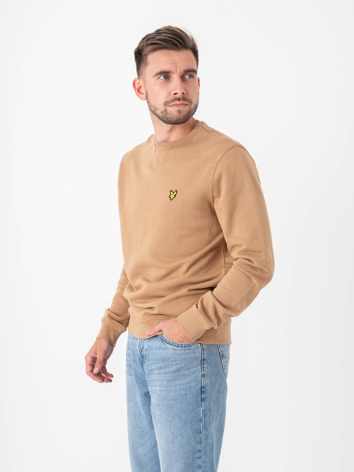 Lyle & Scott Crew Neck Sweatshirt Tigers Eye
