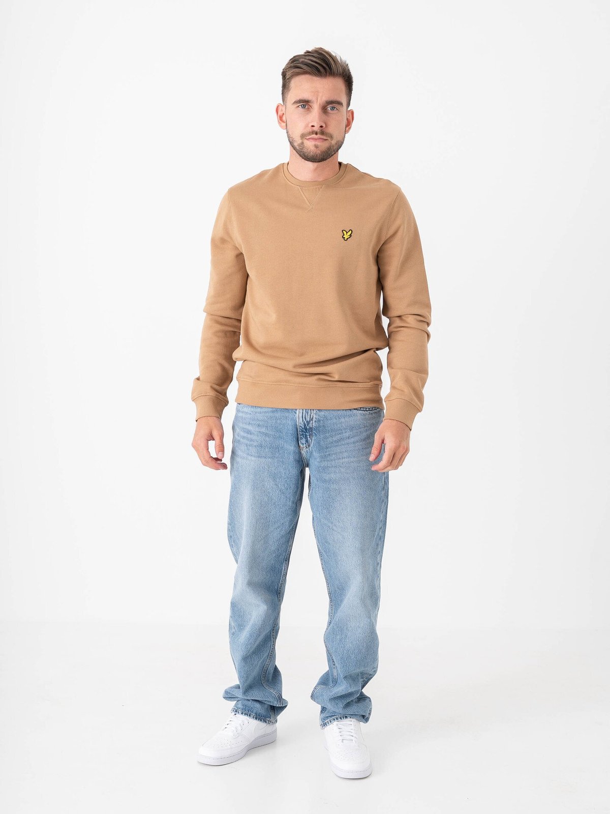 Lyle & Scott Crew Neck Sweatshirt Tigers Eye