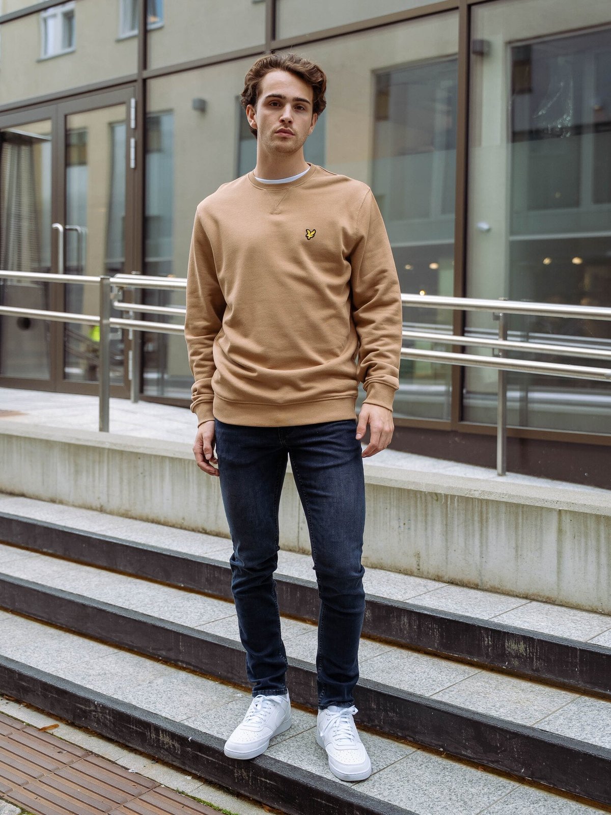 Lyle & Scott Crew Neck Sweatshirt Tigers Eye