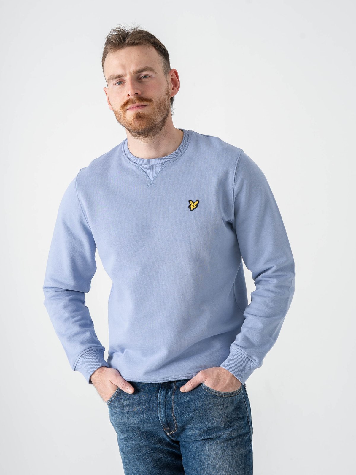 Lyle & Scott Crew Neck Sweatshirt Bubble Blue