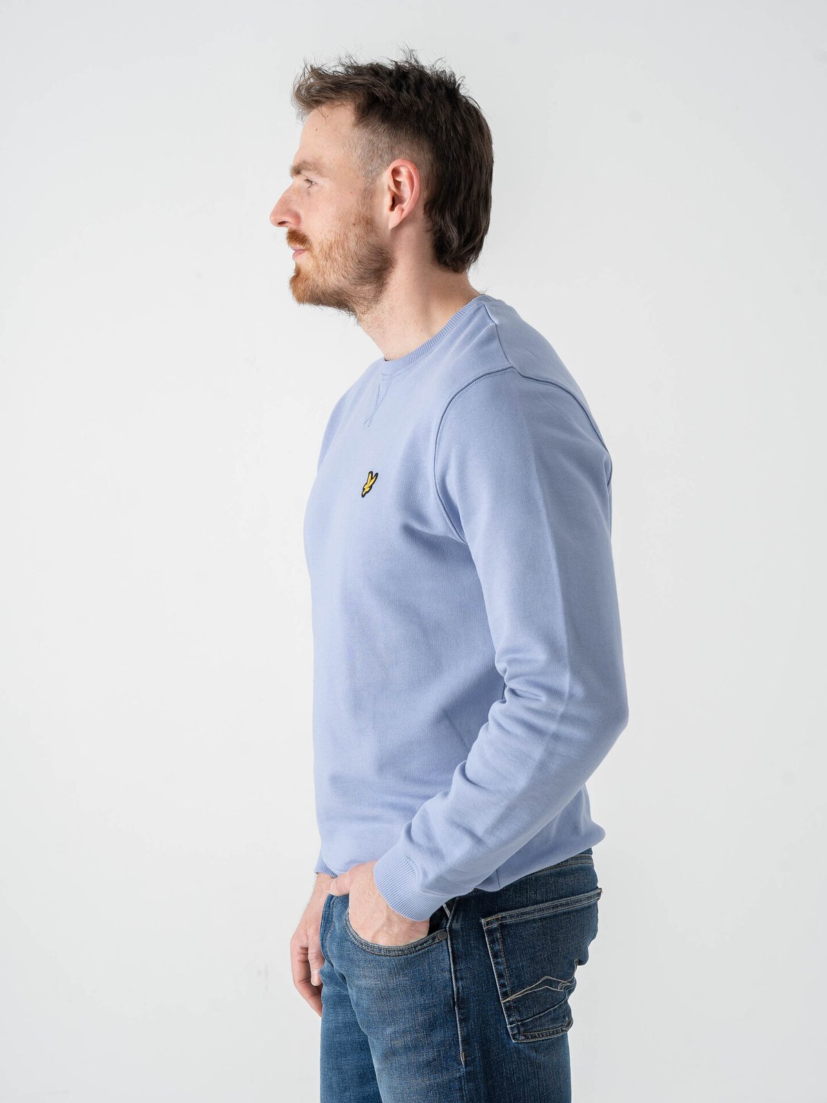 Lyle & Scott Crew Neck Sweatshirt Bubble Blue