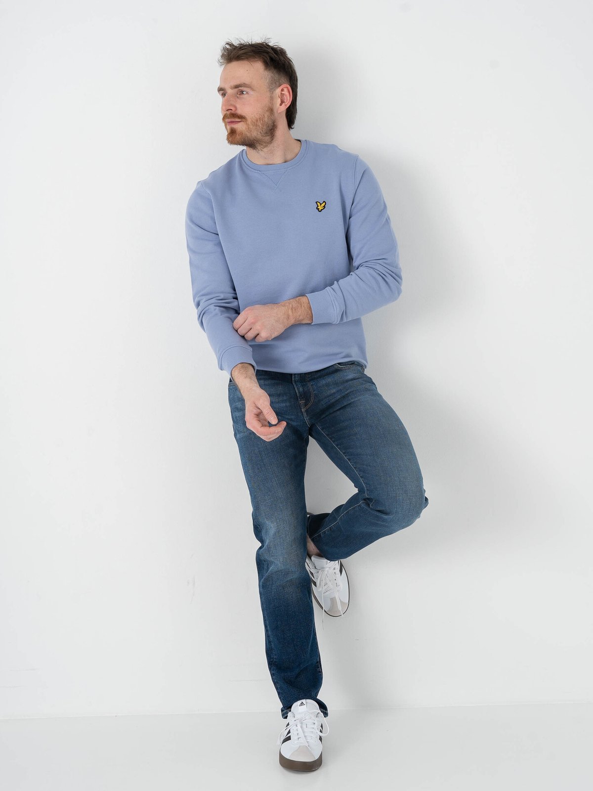 Lyle & Scott Crew Neck Sweatshirt Bubble Blue