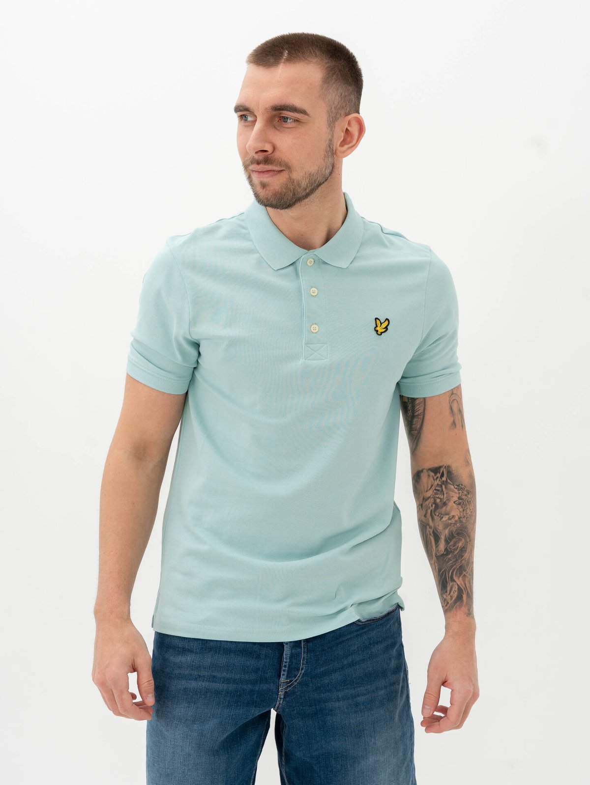 Lyle & Scott Plain Polo Shirt Future Blue