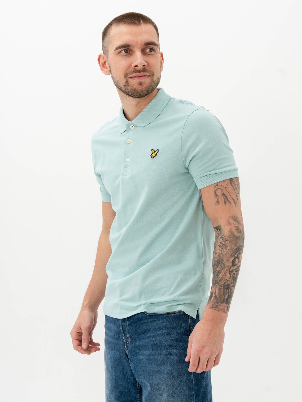 Lyle & Scott Plain Polo Shirt Future Blue