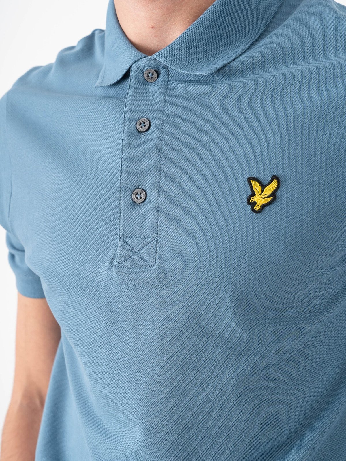 Lyle & Scott Plain Polo Shirt Ocean Sky
