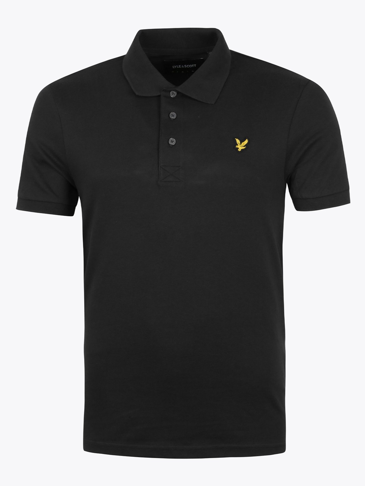 Lyle & Scott Plain Polo Shirt Jet Black