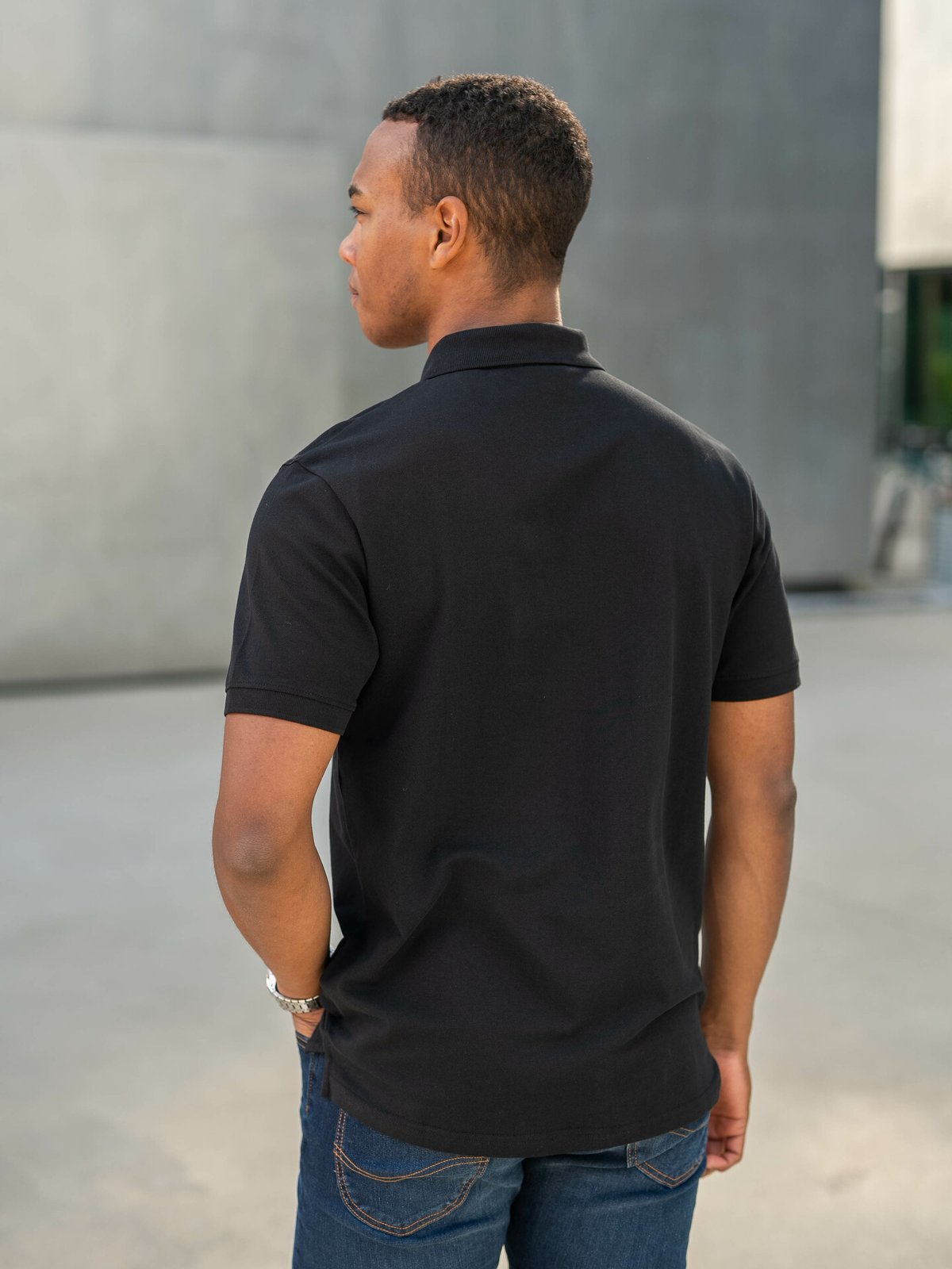 Lyle & Scott Plain Polo Shirt Jet Black