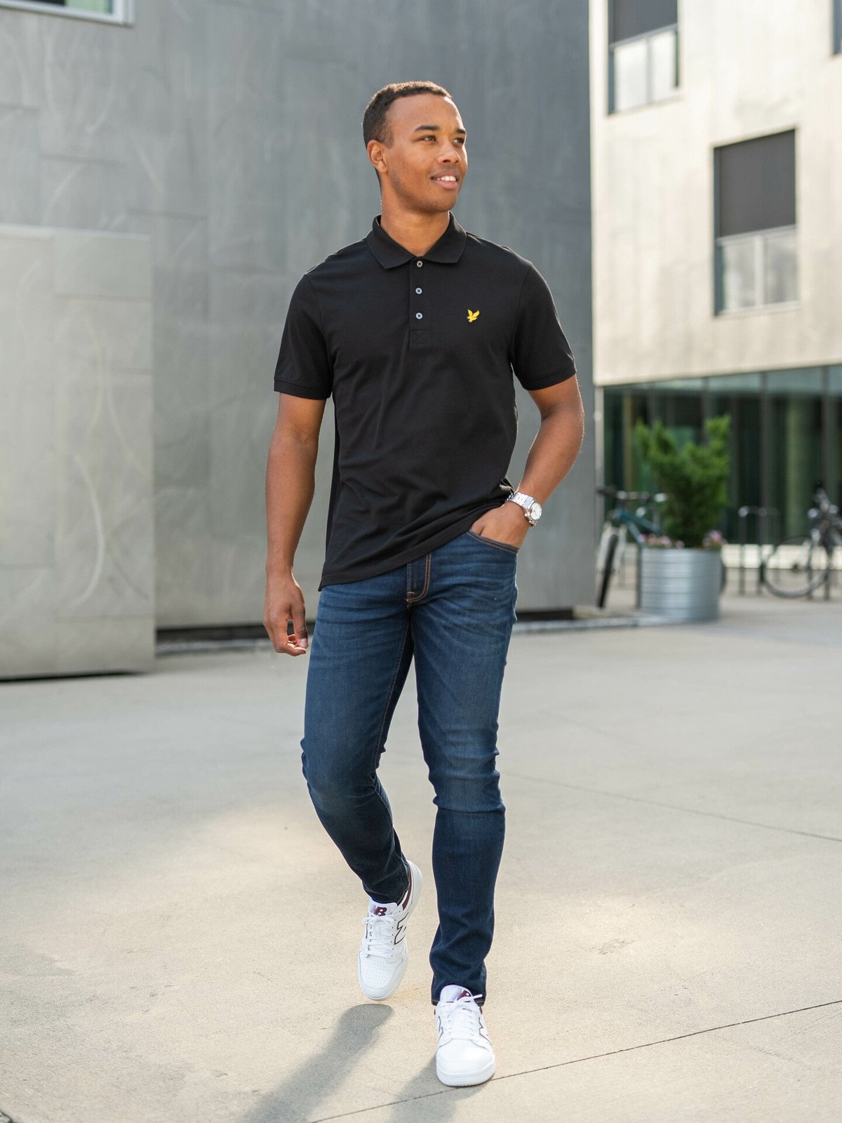 Lyle & Scott Plain Polo Shirt Jet Black