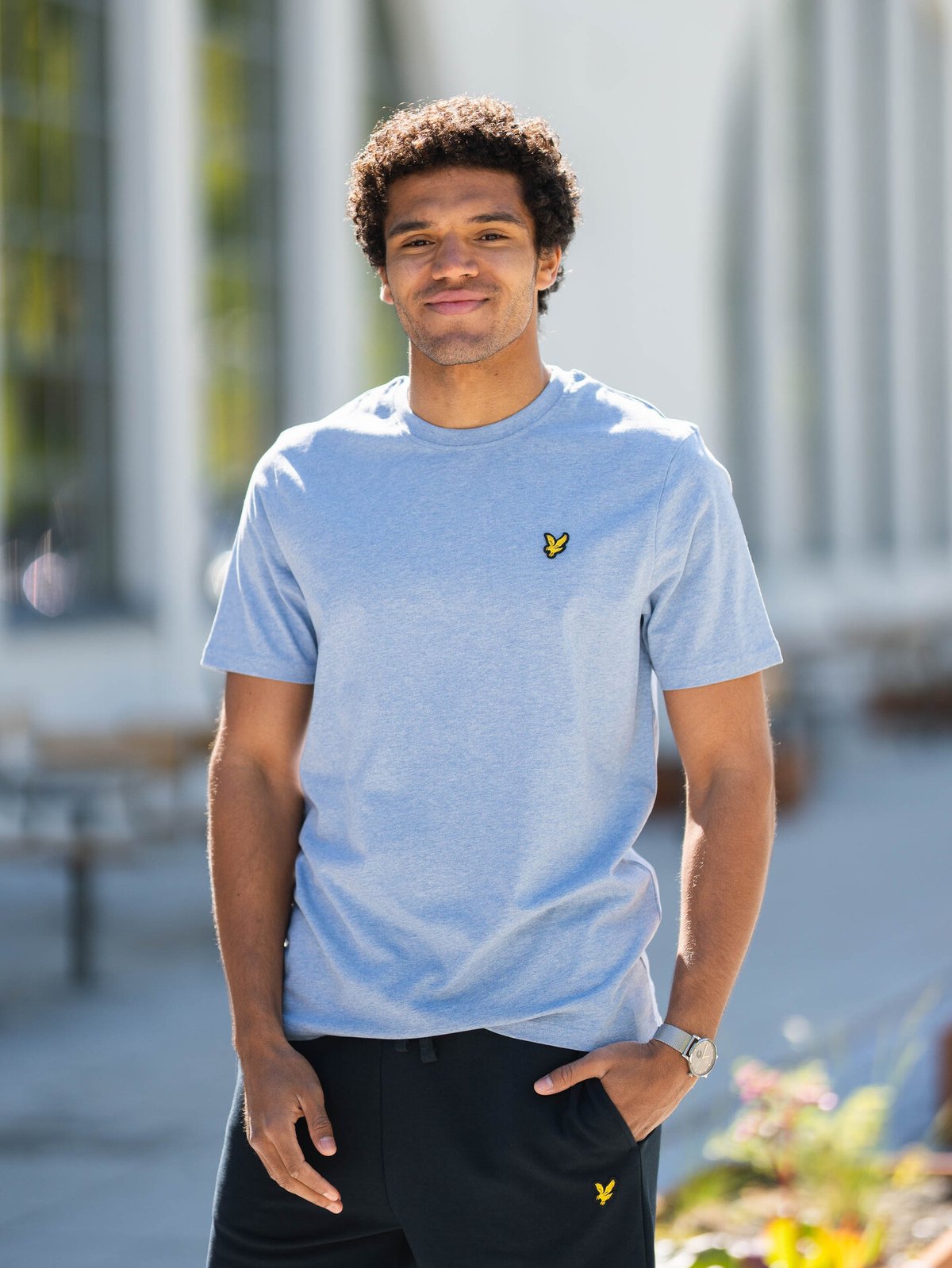 Lyle & Scott Heather T-Shirt Fresh Water Marl