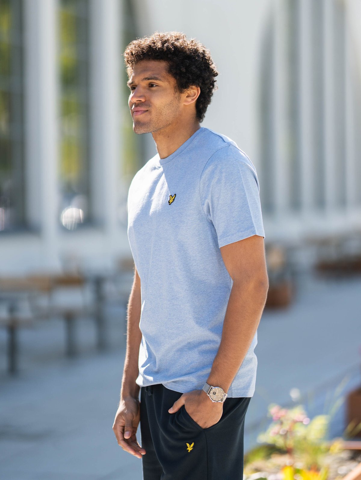 Lyle & Scott Heather T-Shirt Fresh Water Marl