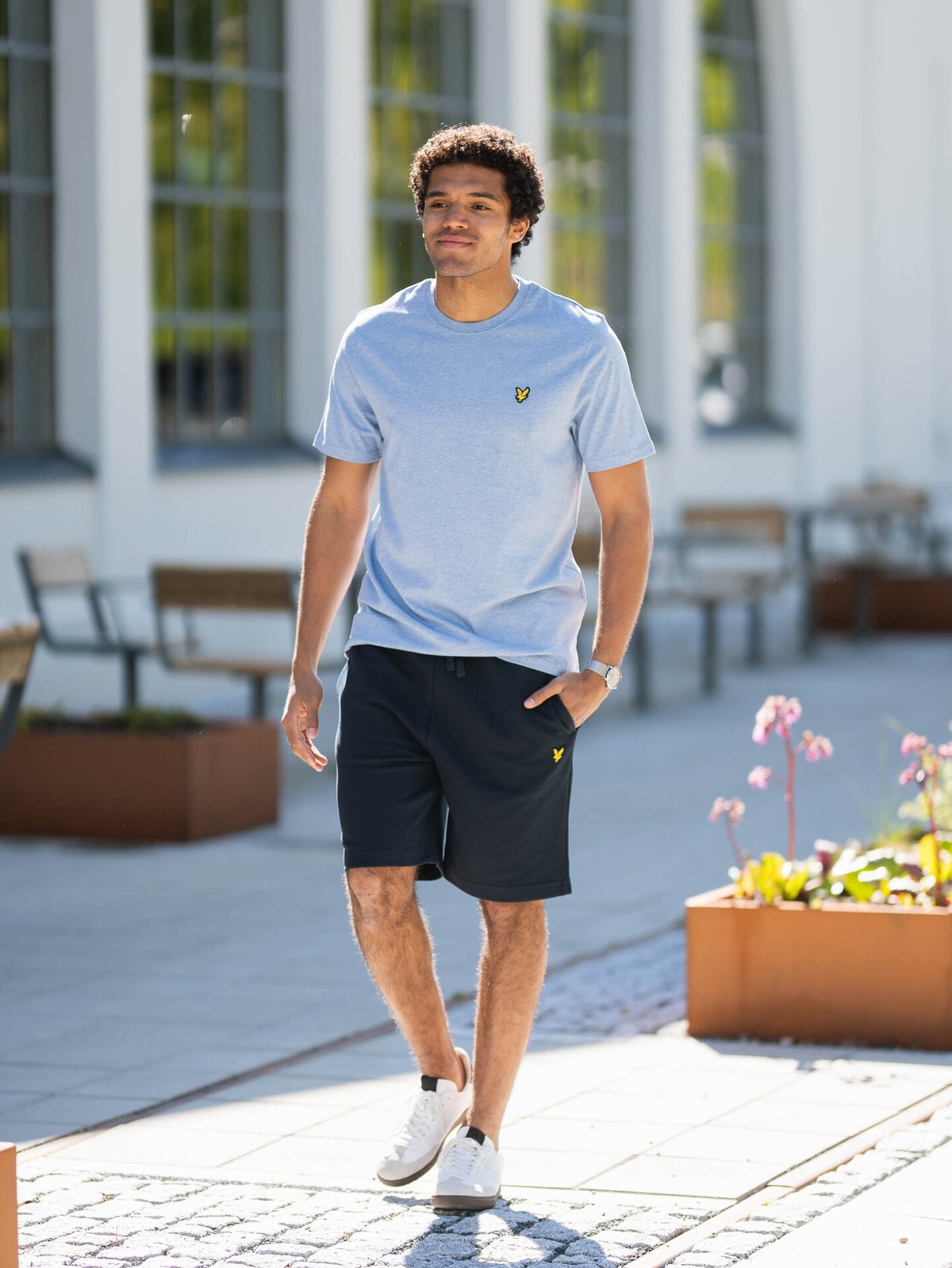 Lyle & Scott Heather T-Shirt Fresh Water Marl