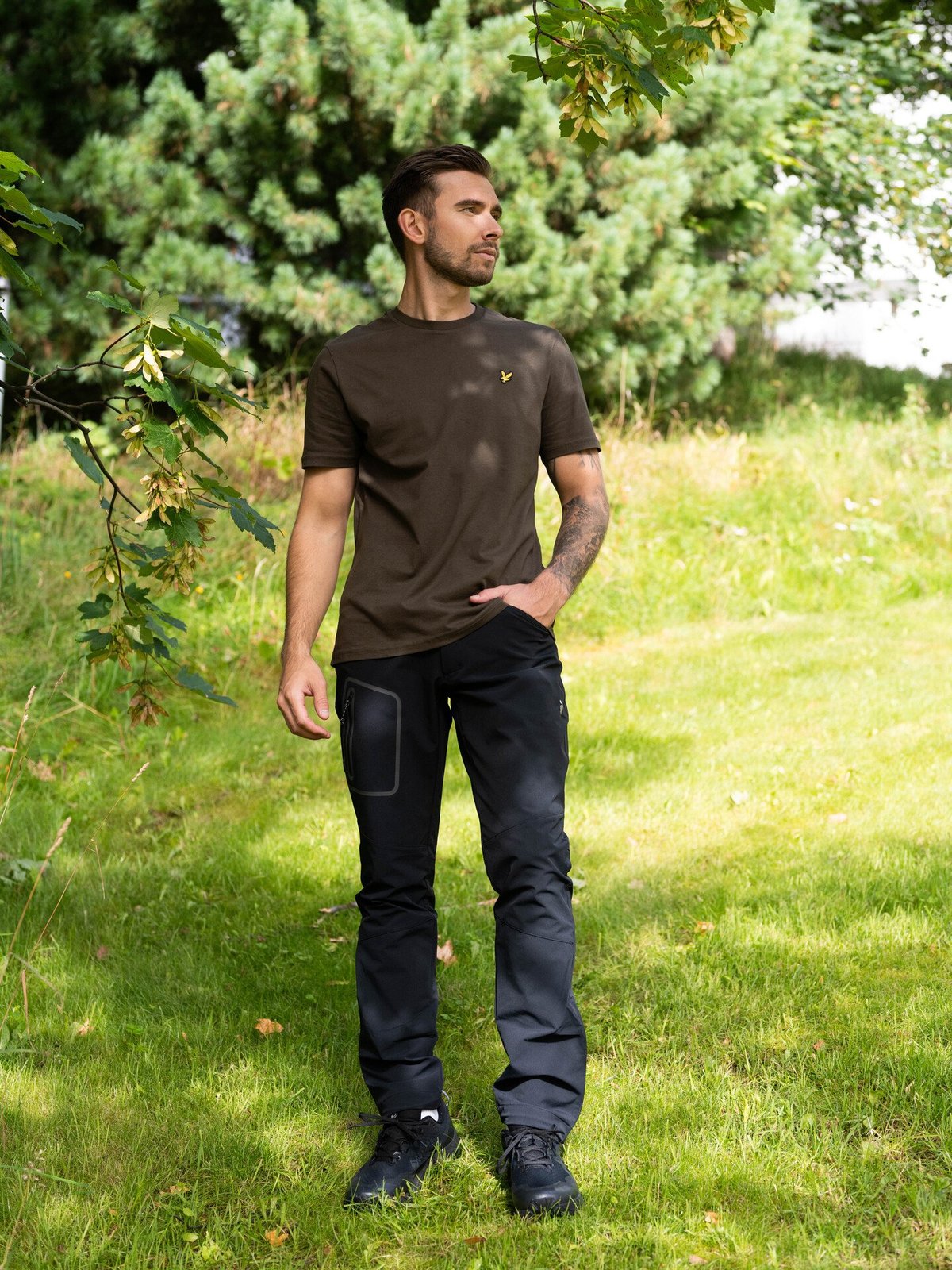 Lyle & Scott Plain T-Shirt Olive