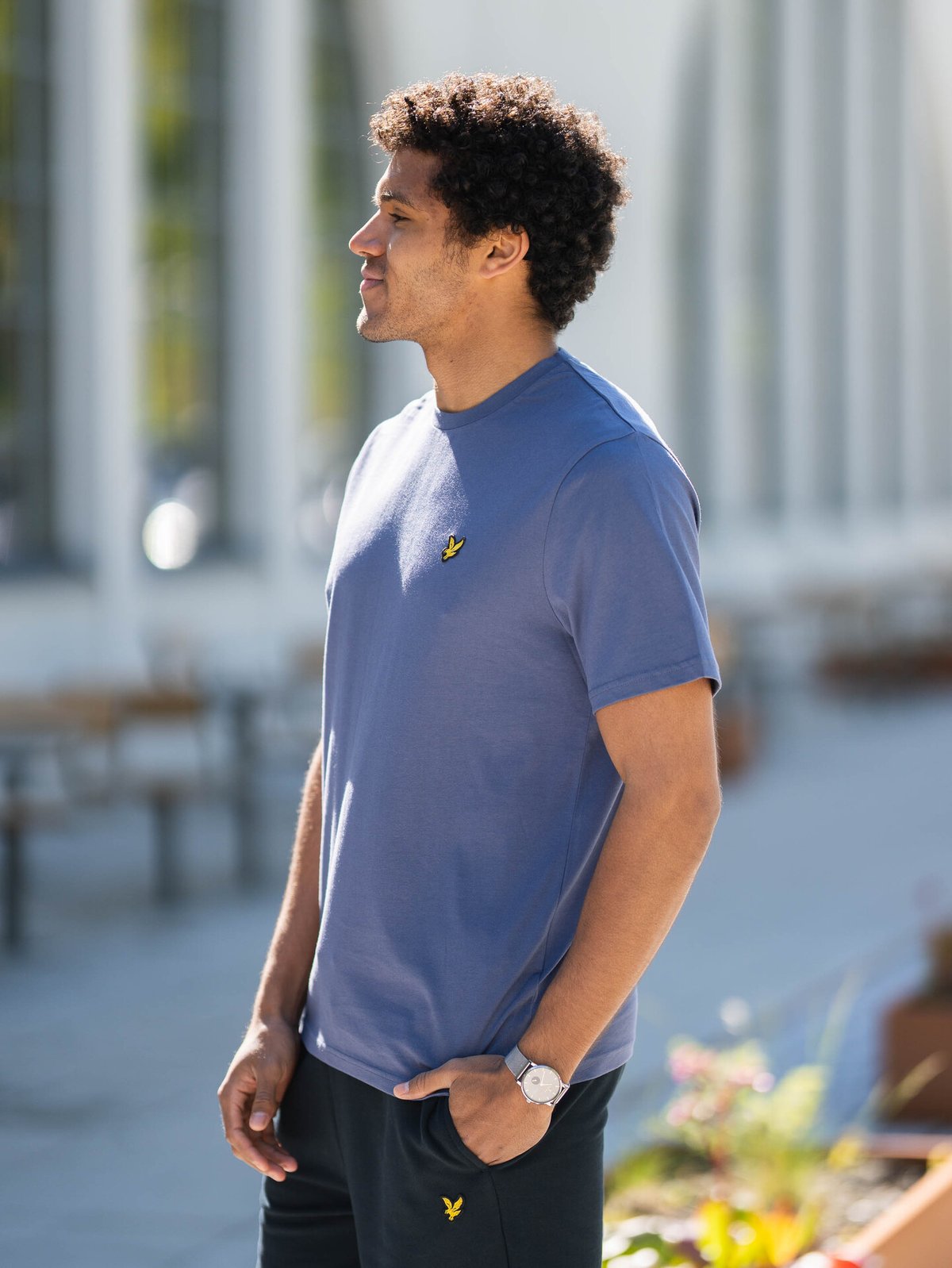 Lyle & Scott Plain T-Shirt Cool Indigo