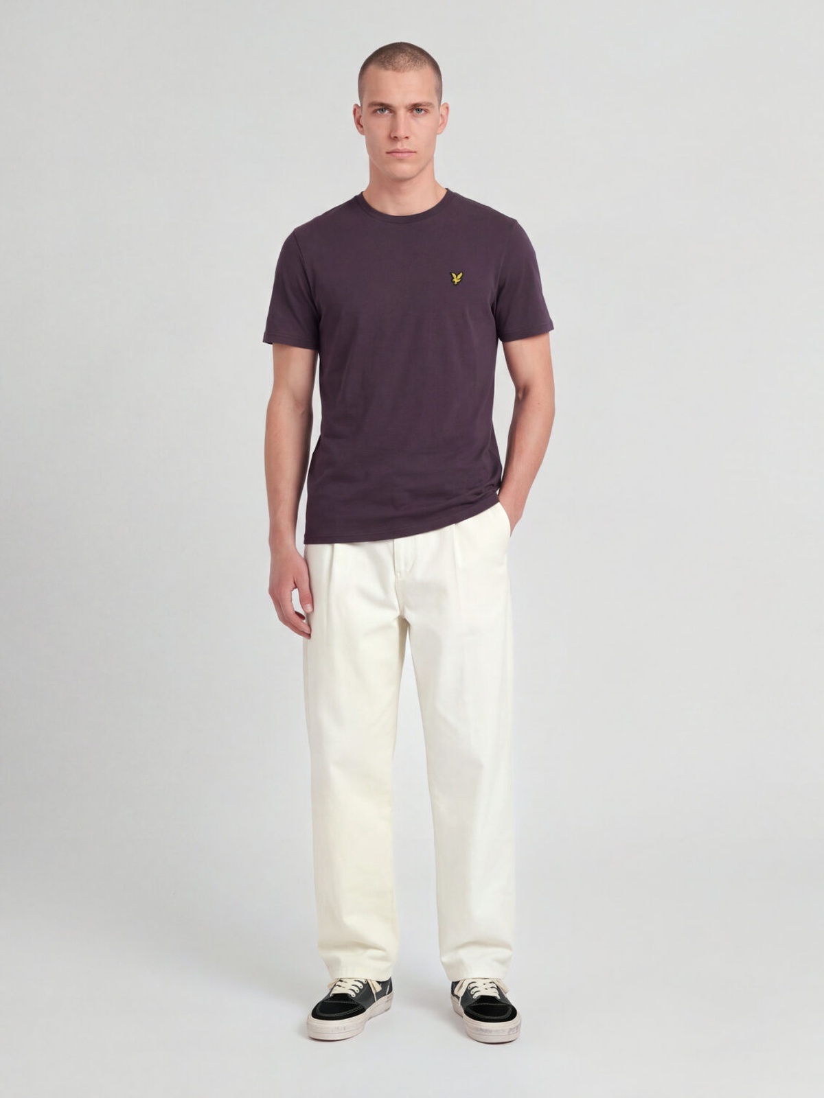 Lyle & Scott Plain T-Shirt Noir Plum
