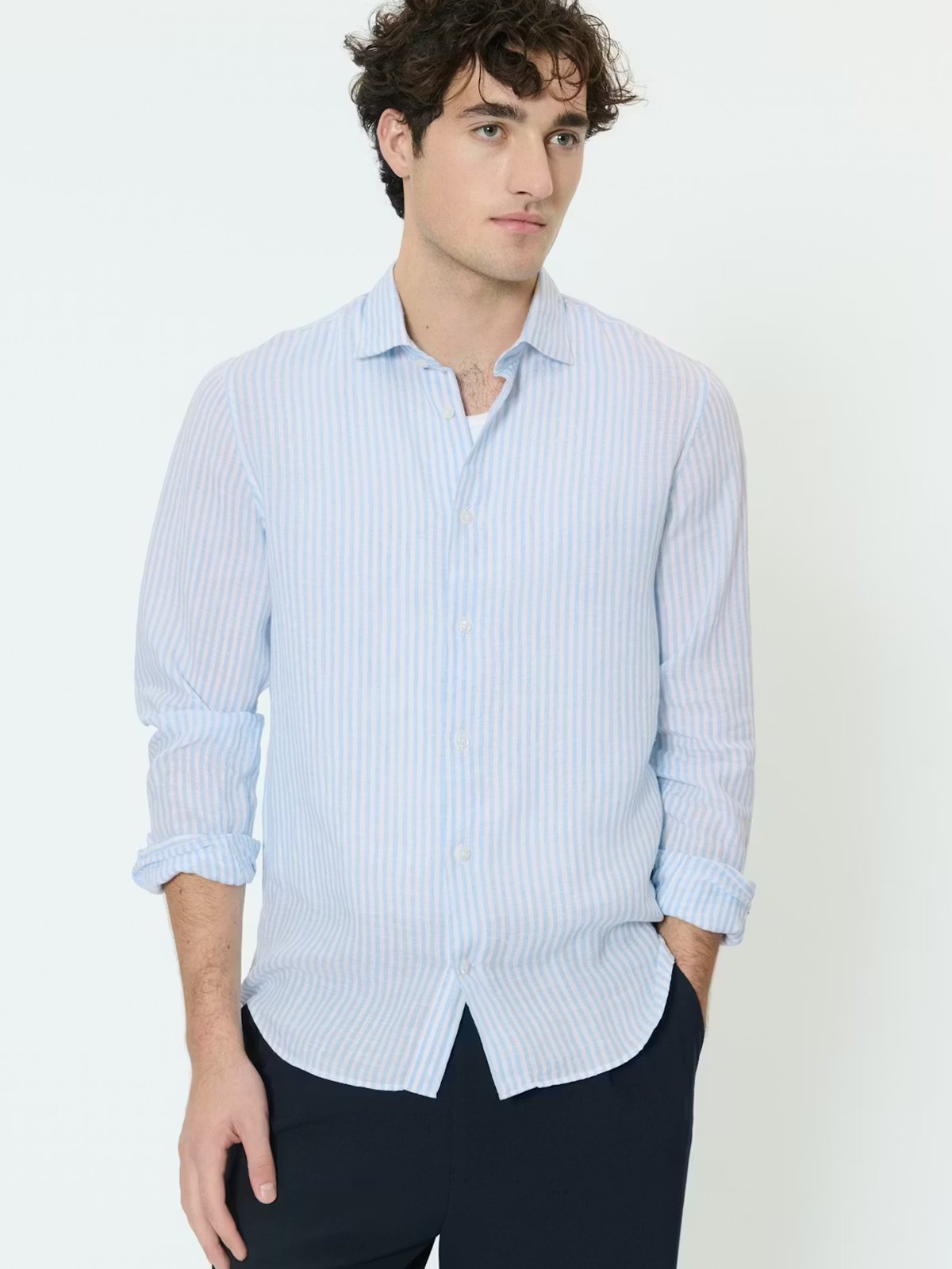 Matinique Marc Shirt Chambray Blue