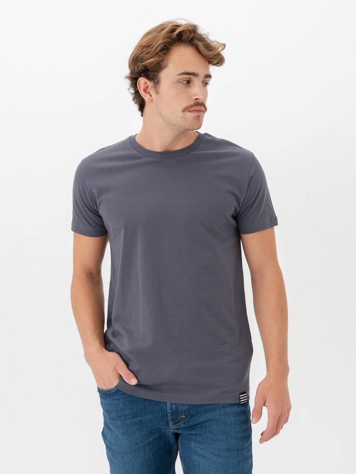 Mads Nørgaard Organic Thor Tee Dark Grey