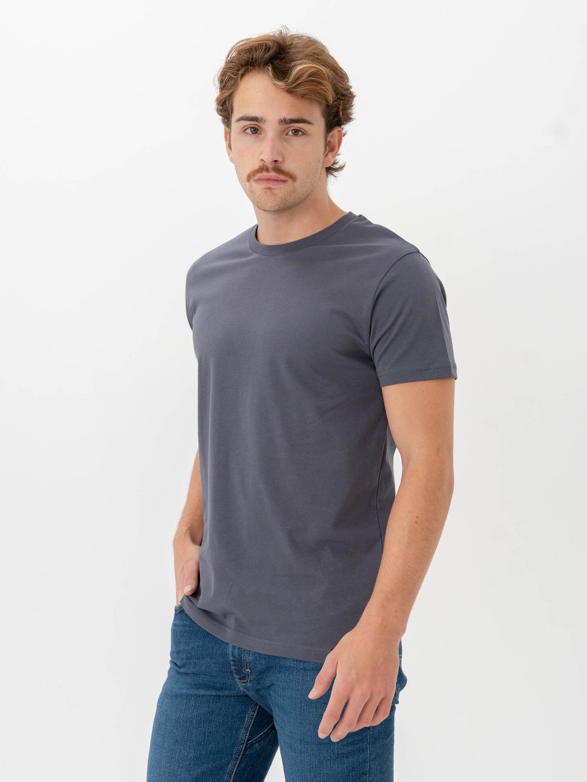 Mads Nørgaard Organic Thor Tee Dark Grey