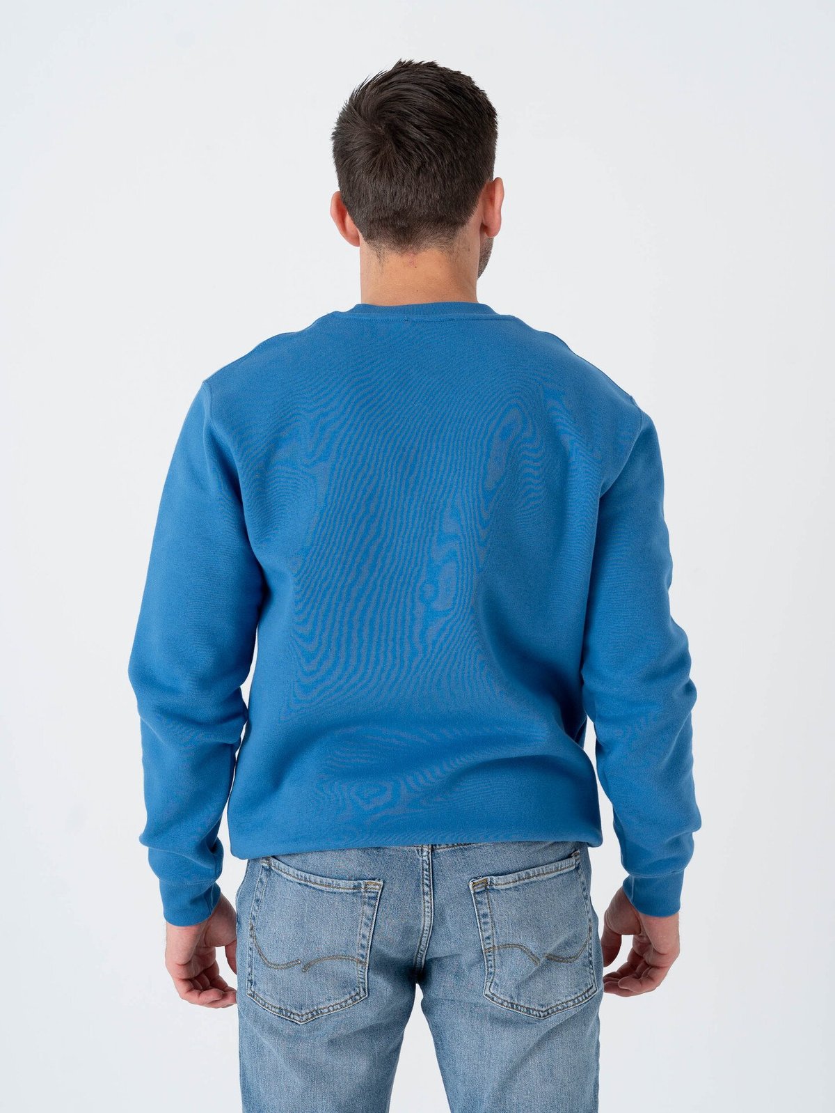 Mads Nørgaard Standard Crew Logo Sweat Bright Cobalt