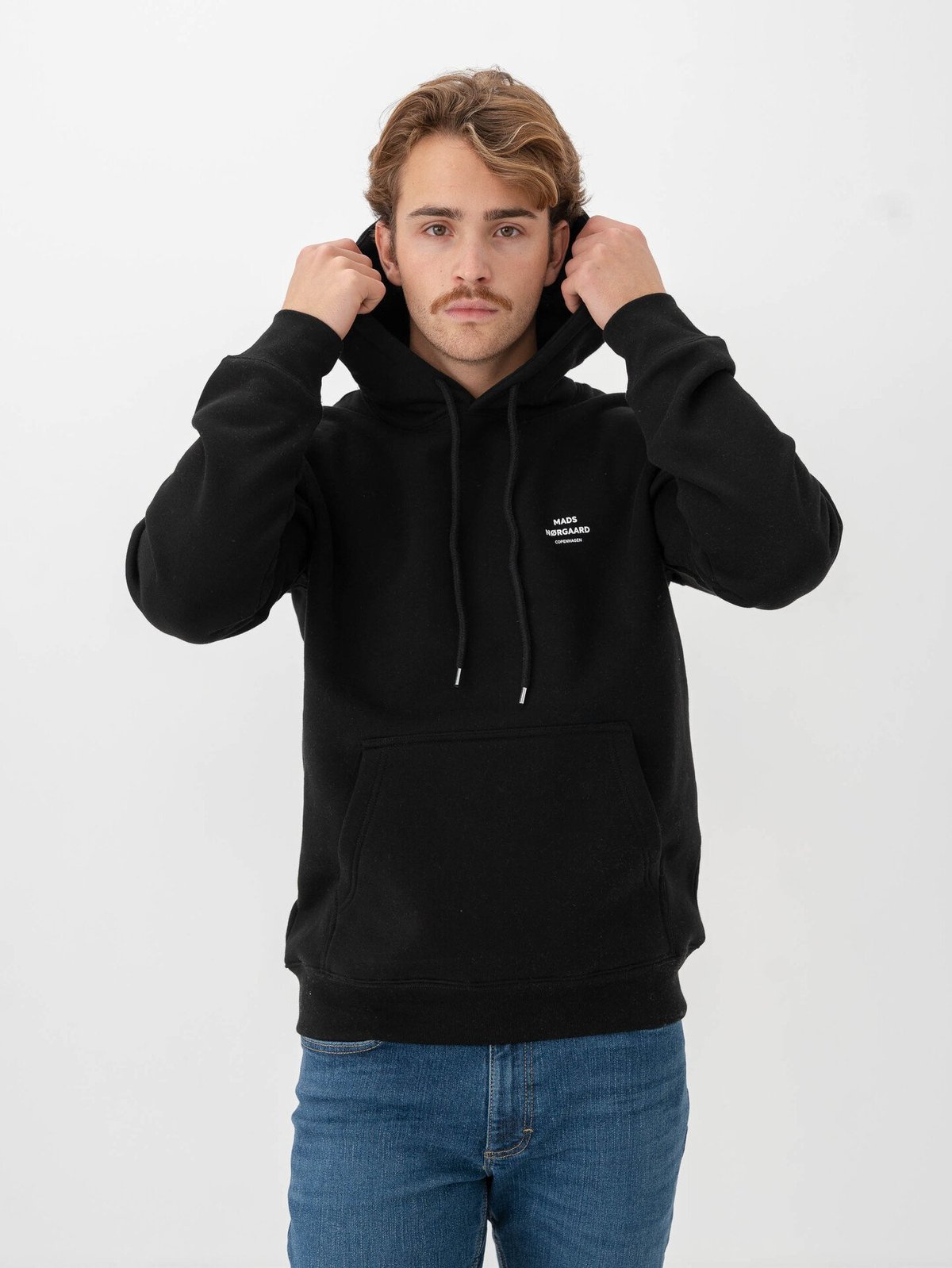 Mads Nørgaard Standard Hoodie Logo Sweat Black