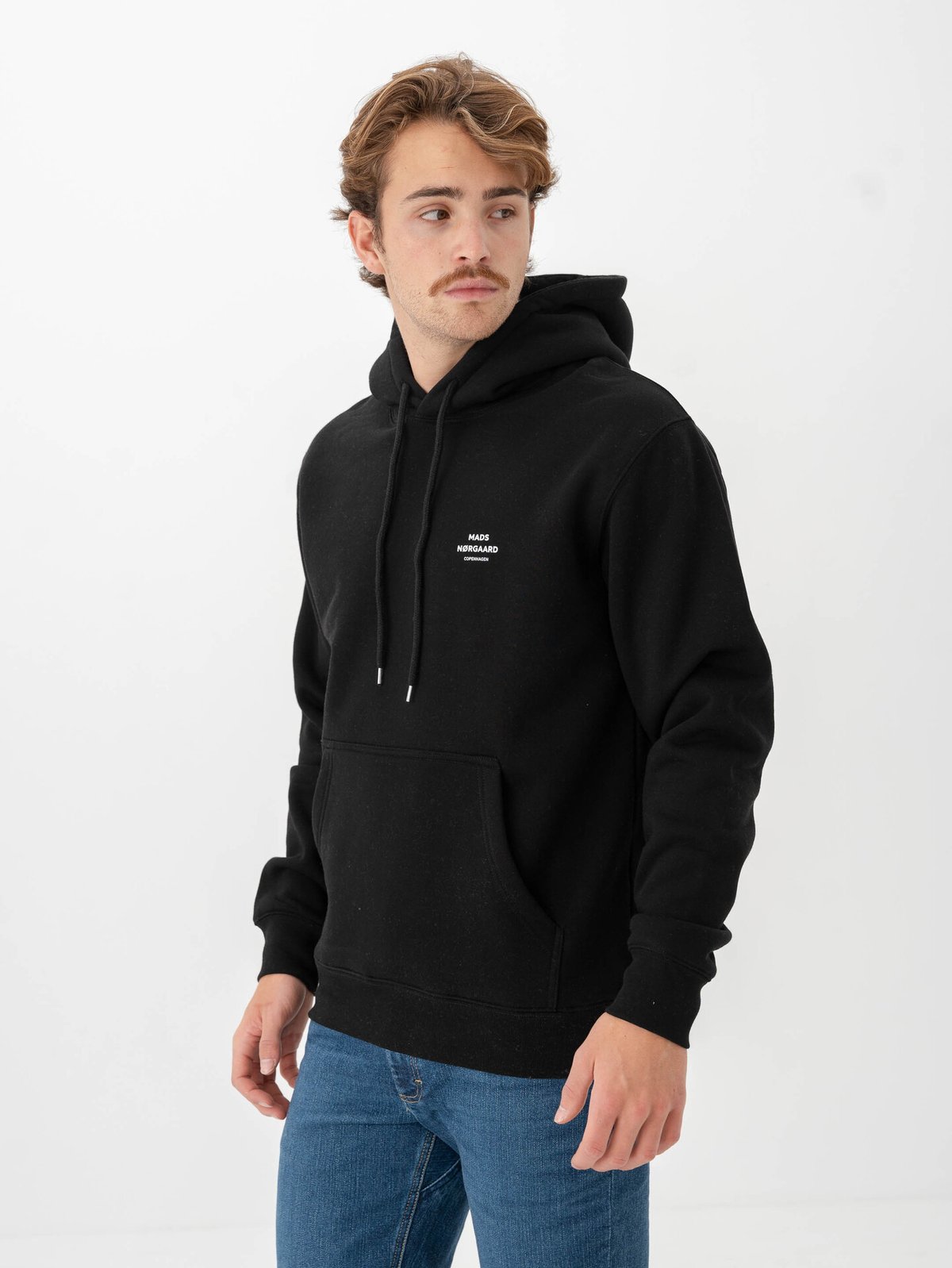 Mads Nørgaard Standard Hoodie Logo Sweat Black