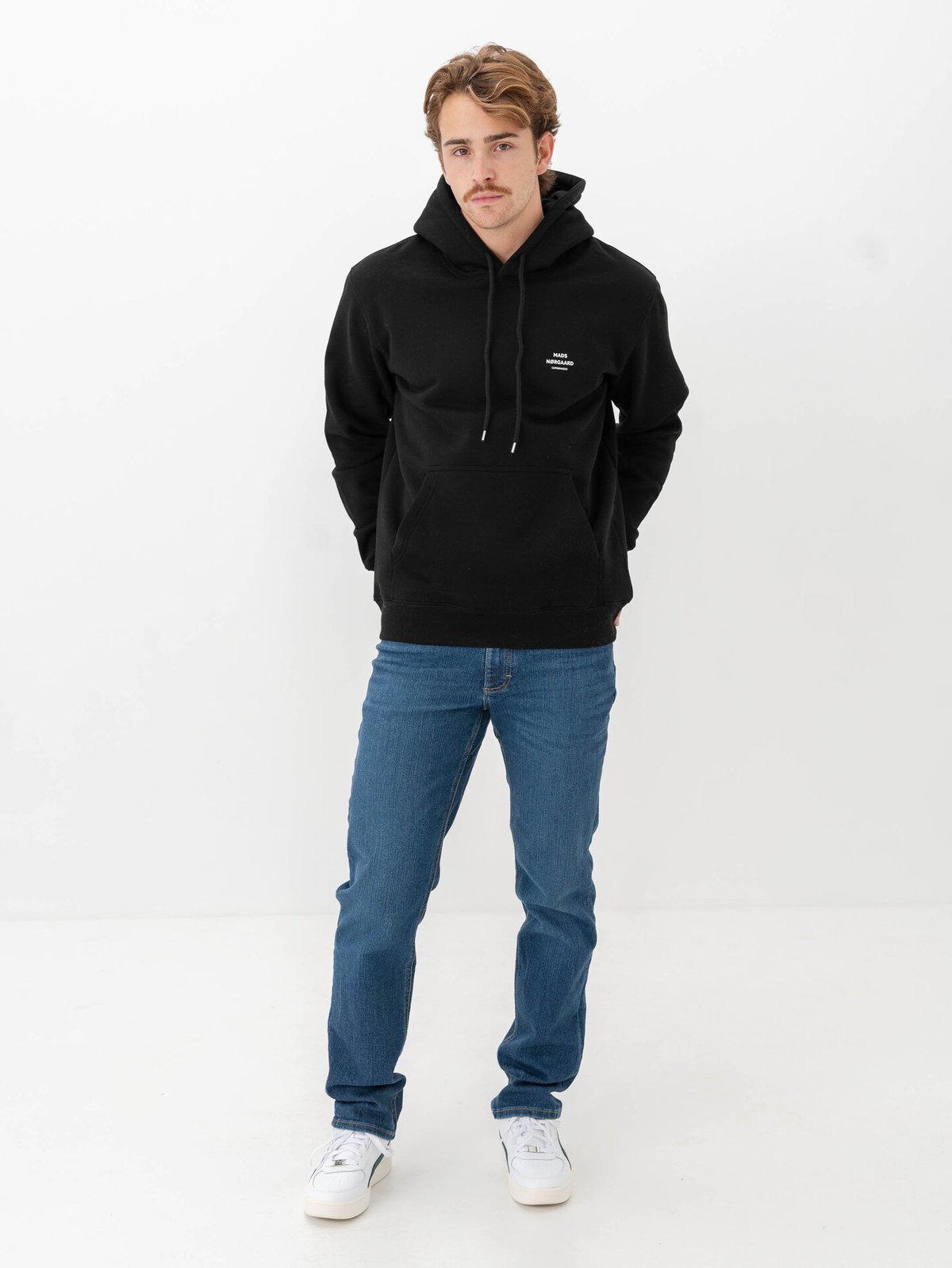 Mads Nørgaard Standard Hoodie Logo Sweat Black