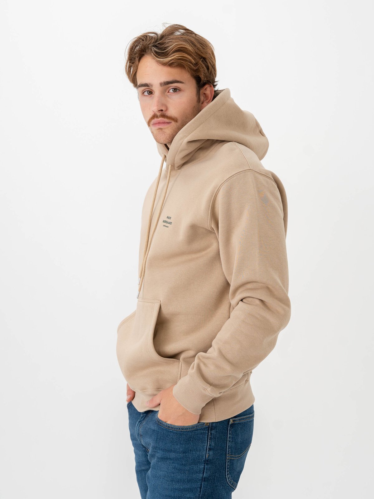 Mads Nørgaard Standard Hoodie Logo Sweat Trench Coat