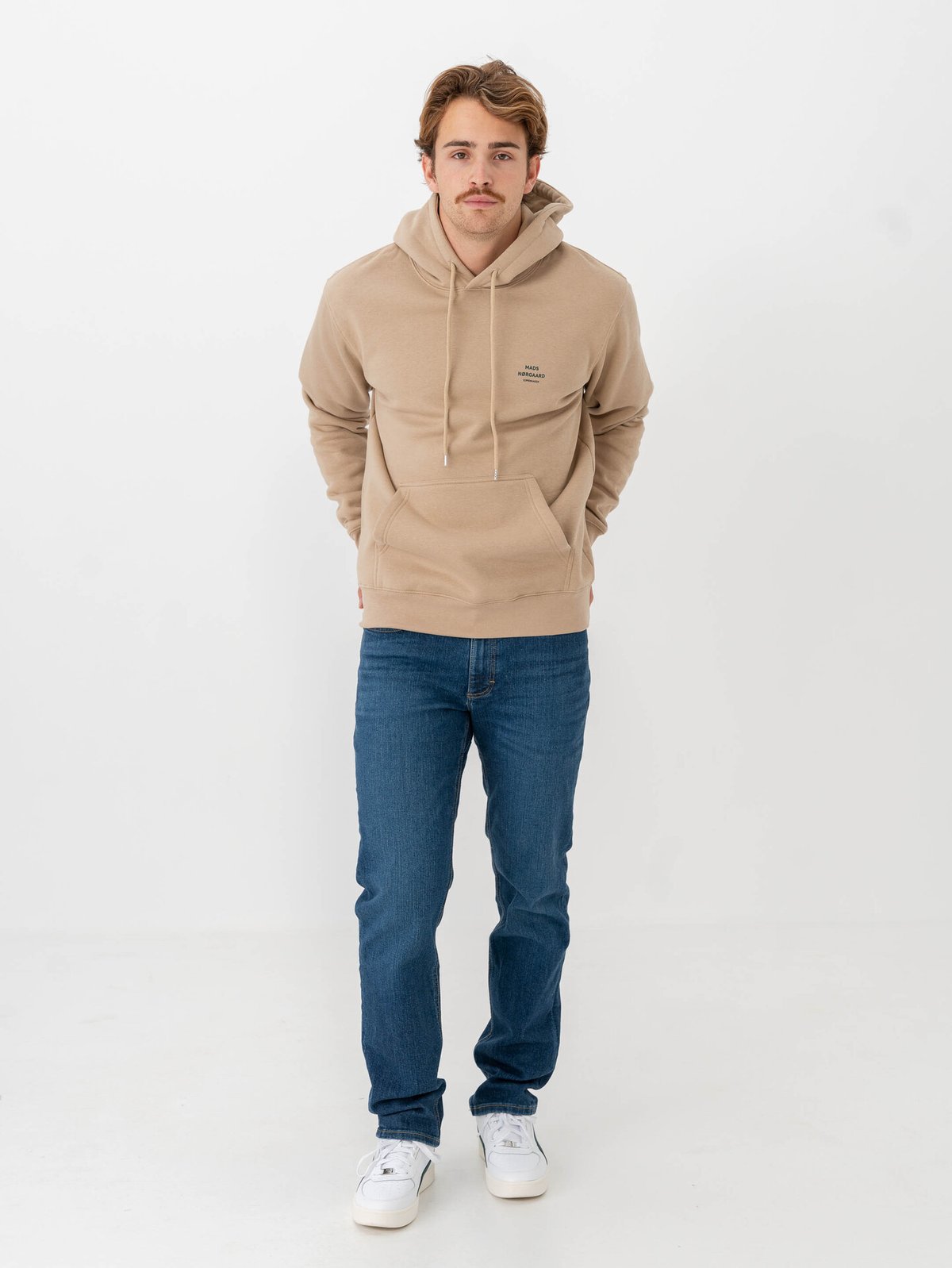 Mads Nørgaard Standard Hoodie Logo Sweat Trench Coat