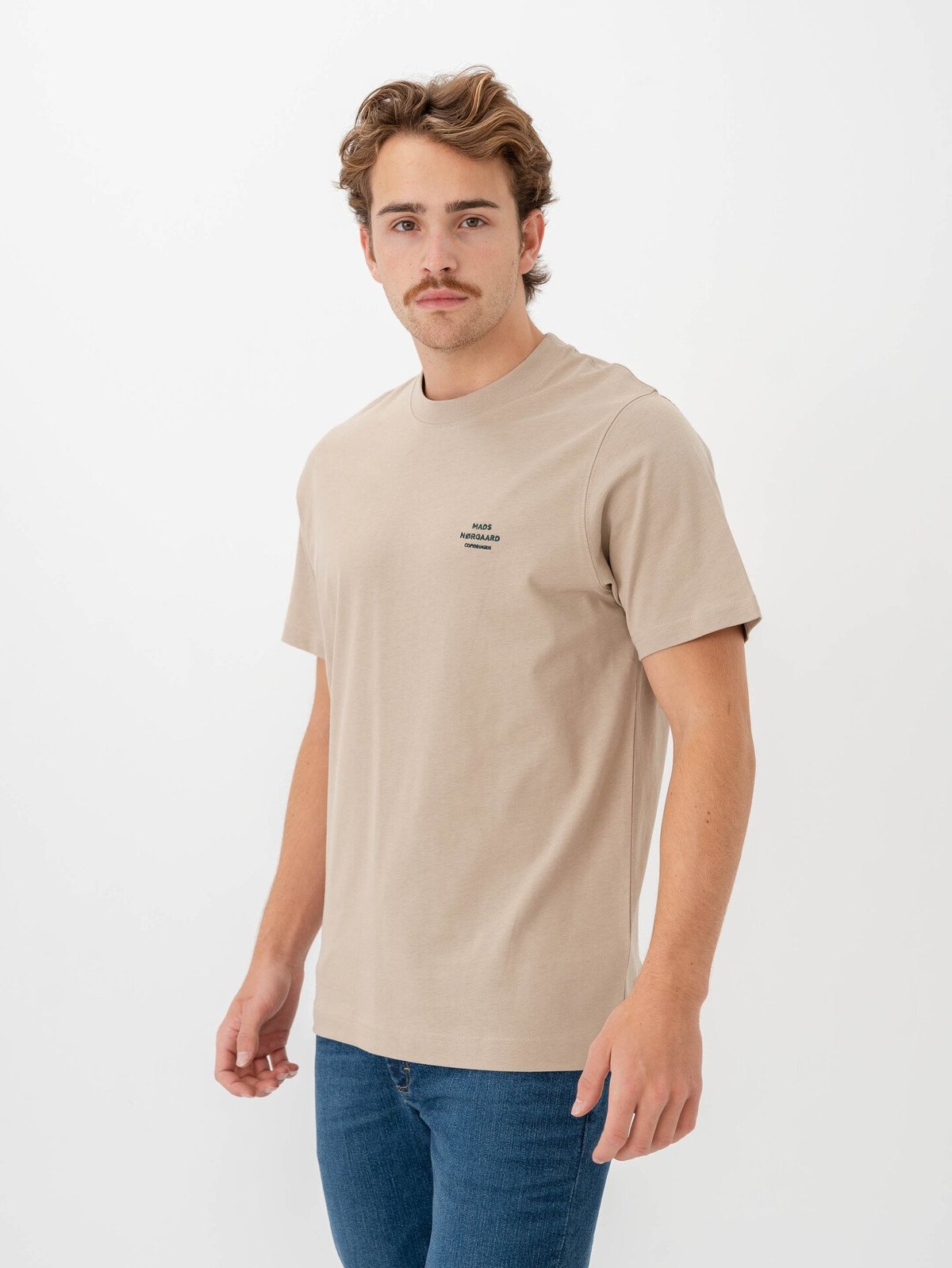 Mads Nørgaard Cotton Jersey Frode Logo Tee Trench Coat