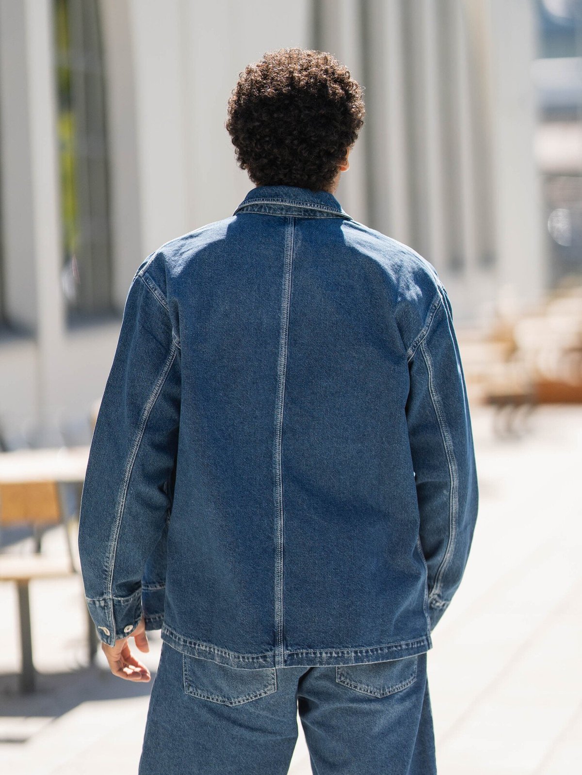 Mads Nørgaard Texas Chore Jacket Blue Wash