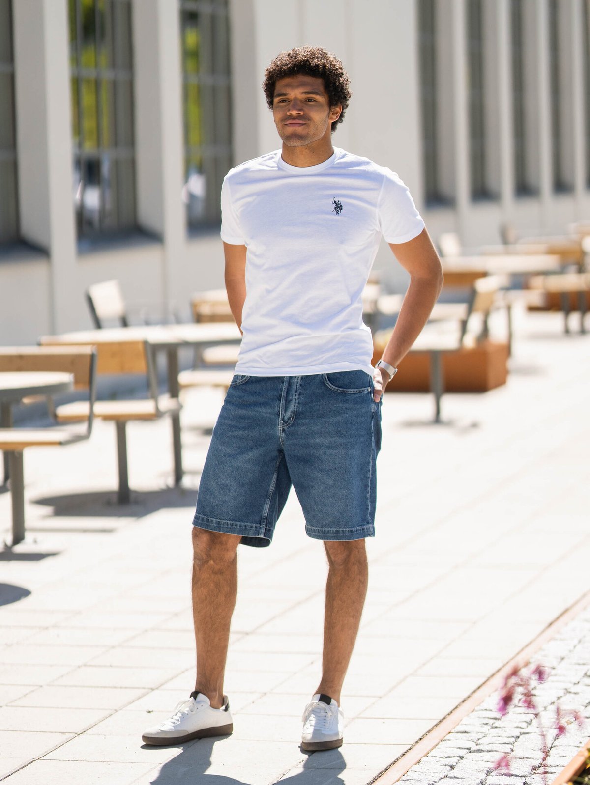 Mads Nørgaard Texas Coen Shorts Blue Wash