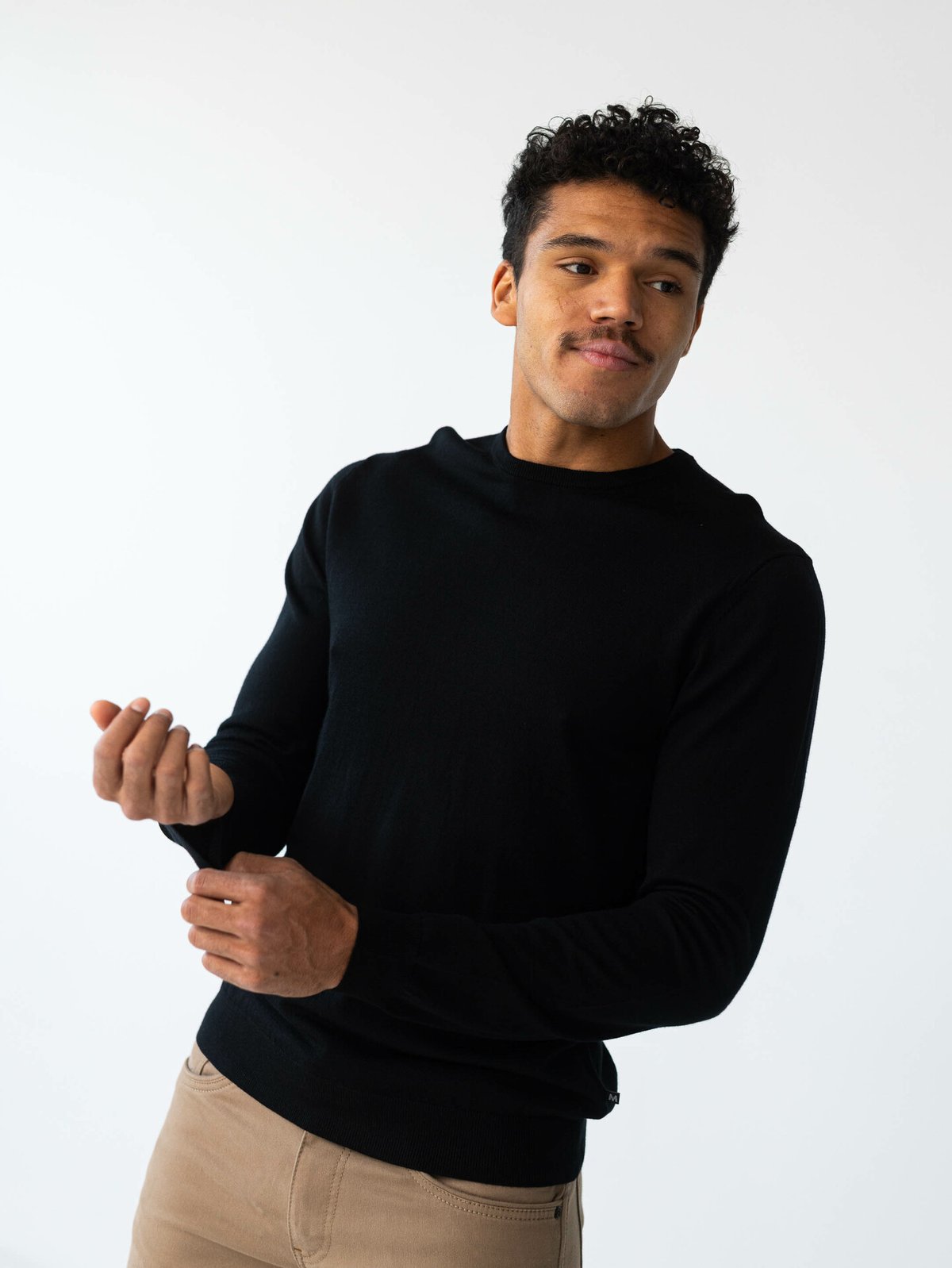 Matinique Grate Wool Pullover Black