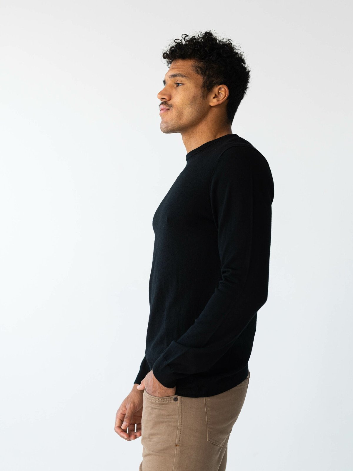 Matinique Grate Wool Pullover Black