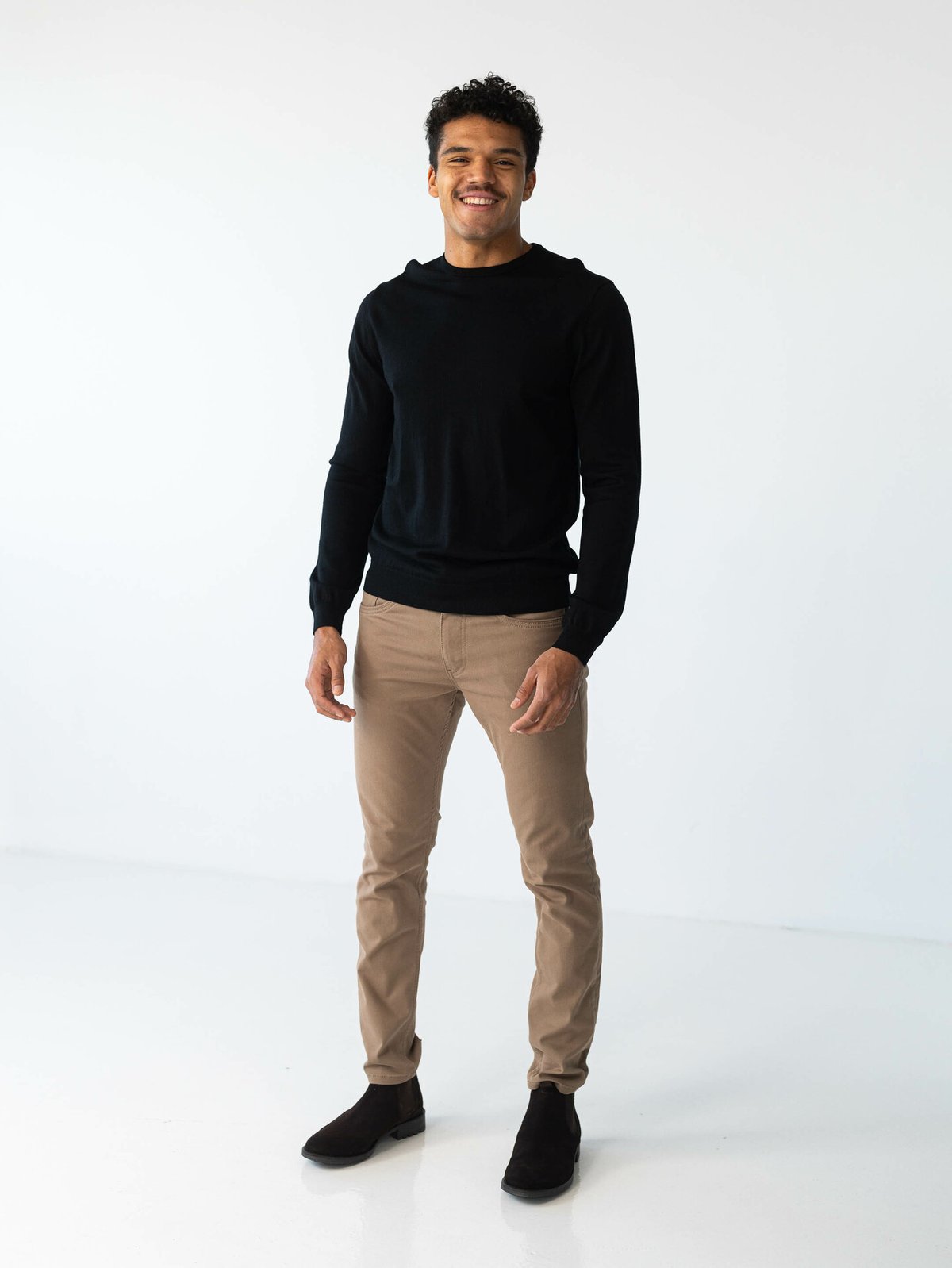 Matinique Grate Wool Pullover Black