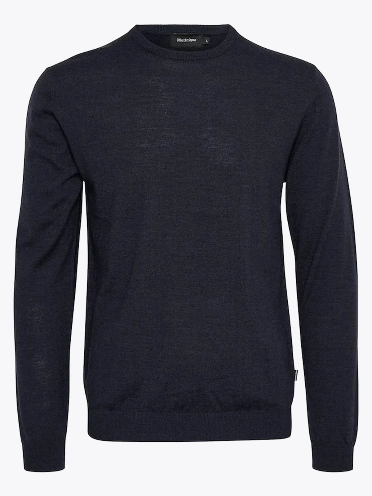 Matinique Grate Wool Pullover Dark Navy