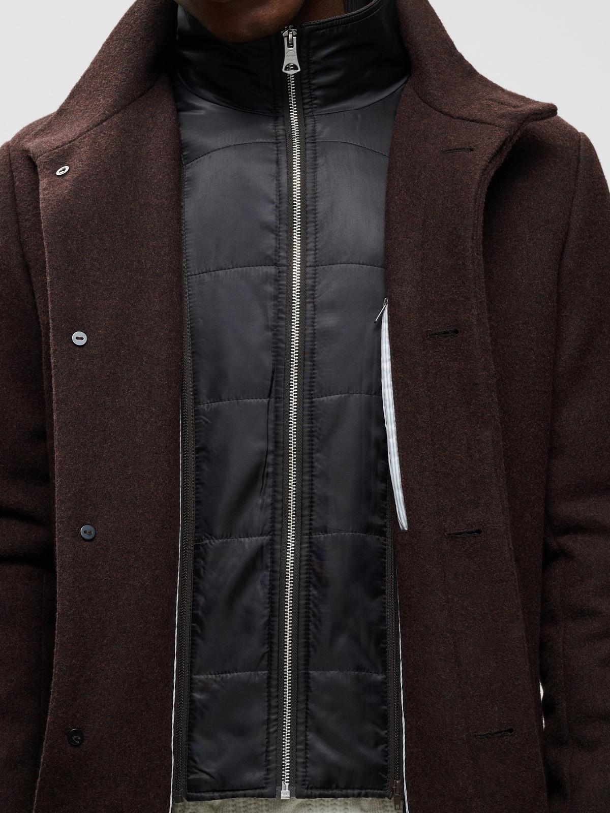 Matinique Harvey Wool Coat Espresso Brown