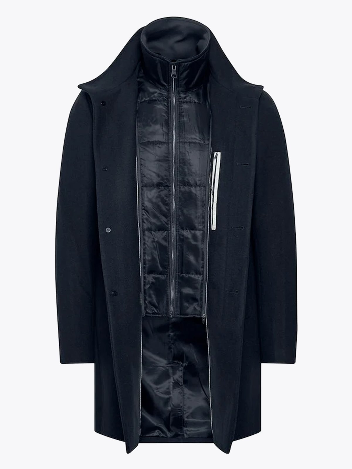 Matinique Harvey Wool Coat Dark Navy