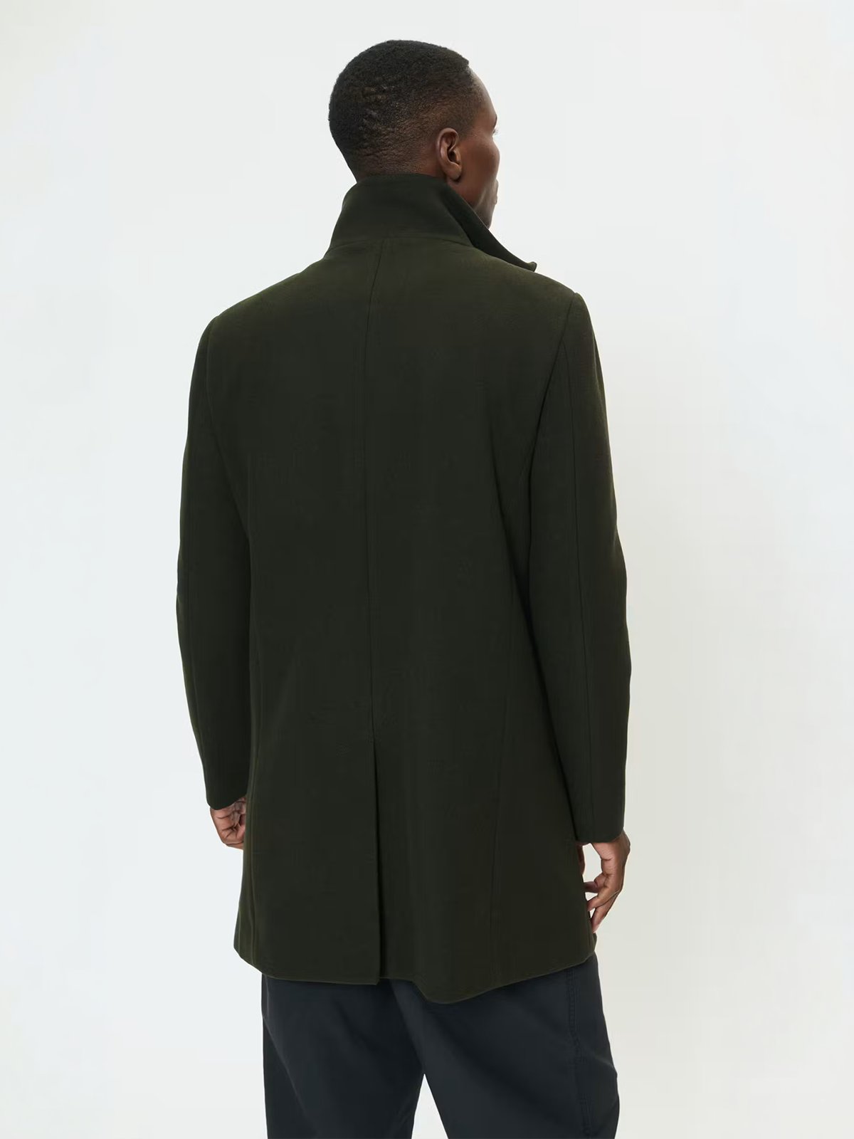 Matinique Harvey Wool Coat Forest Night