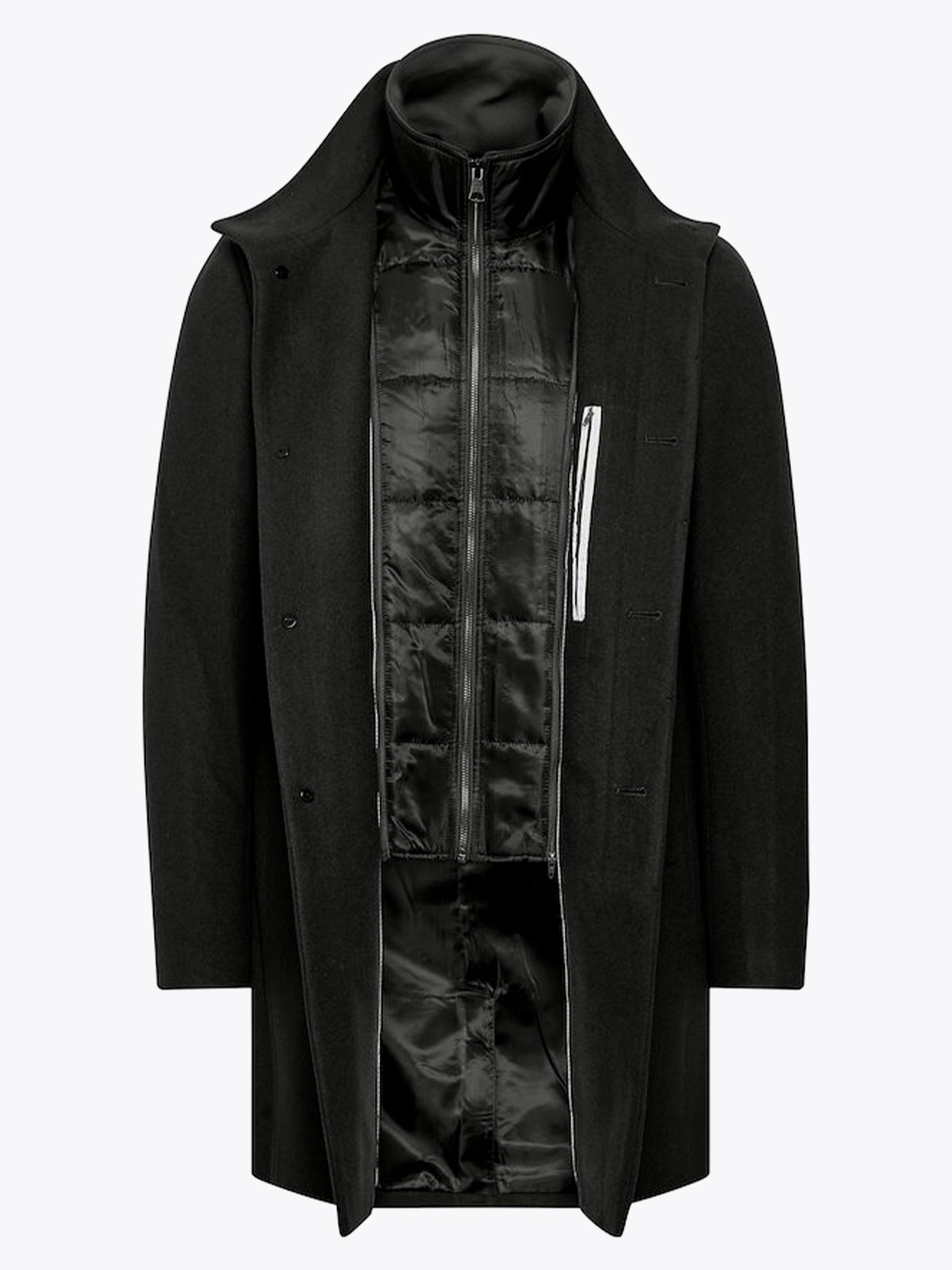 Matinique Harvey Wool Coat Black